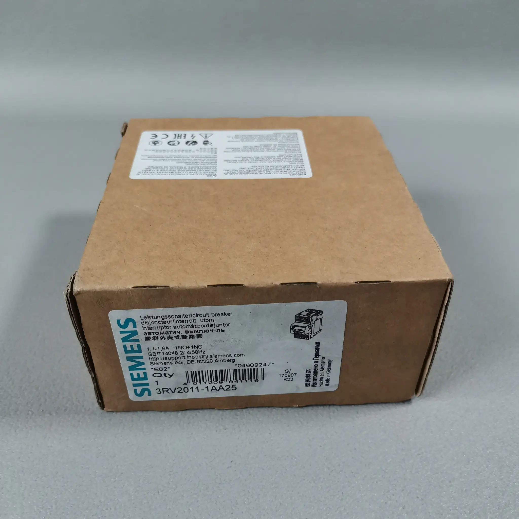 Produktfoto 1 von Siemens 3RV2011-1AA25 NEU OVP