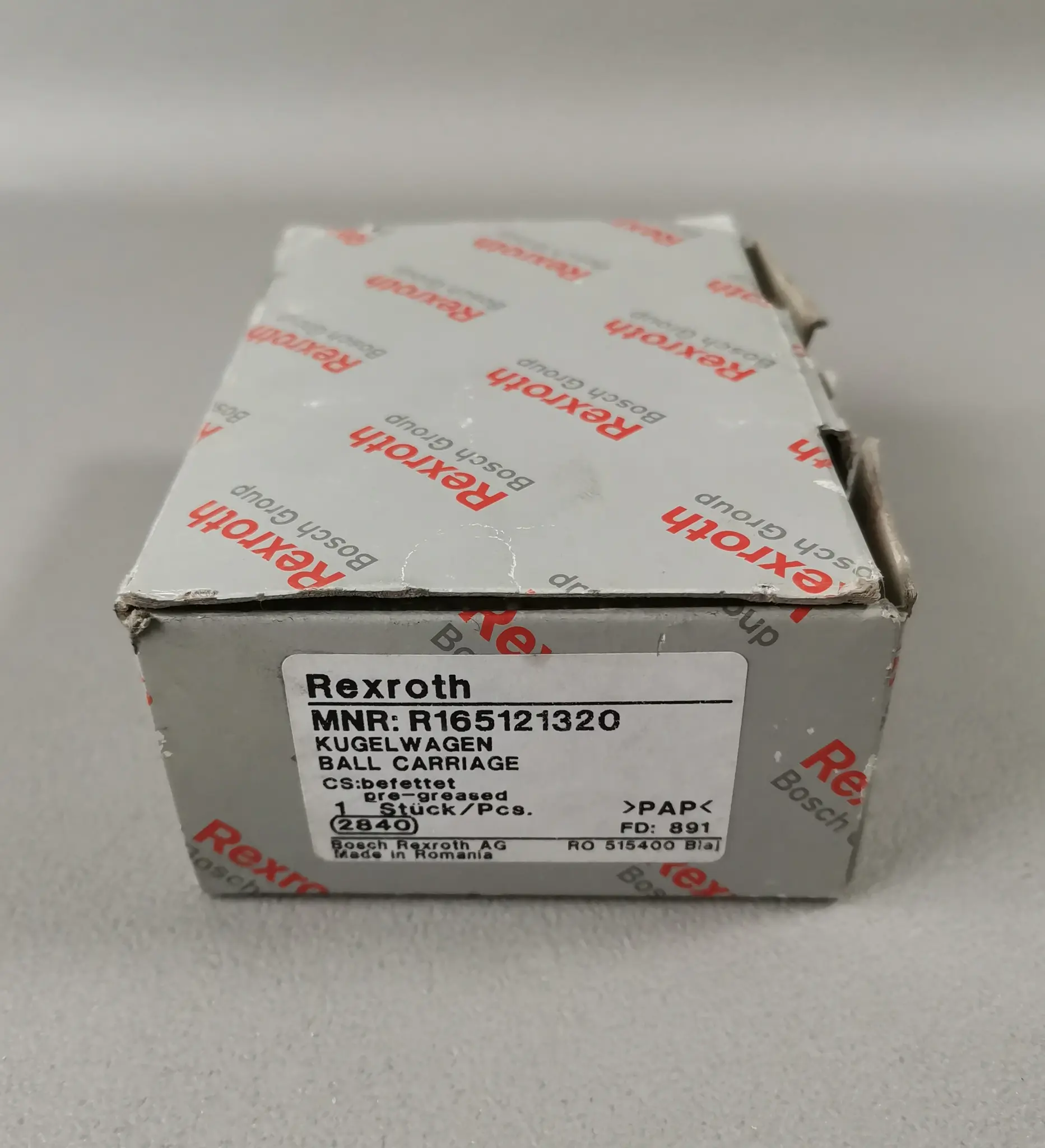 Produktfoto 1 von Rexroth R165121320 Kugelwagen NEU OVP