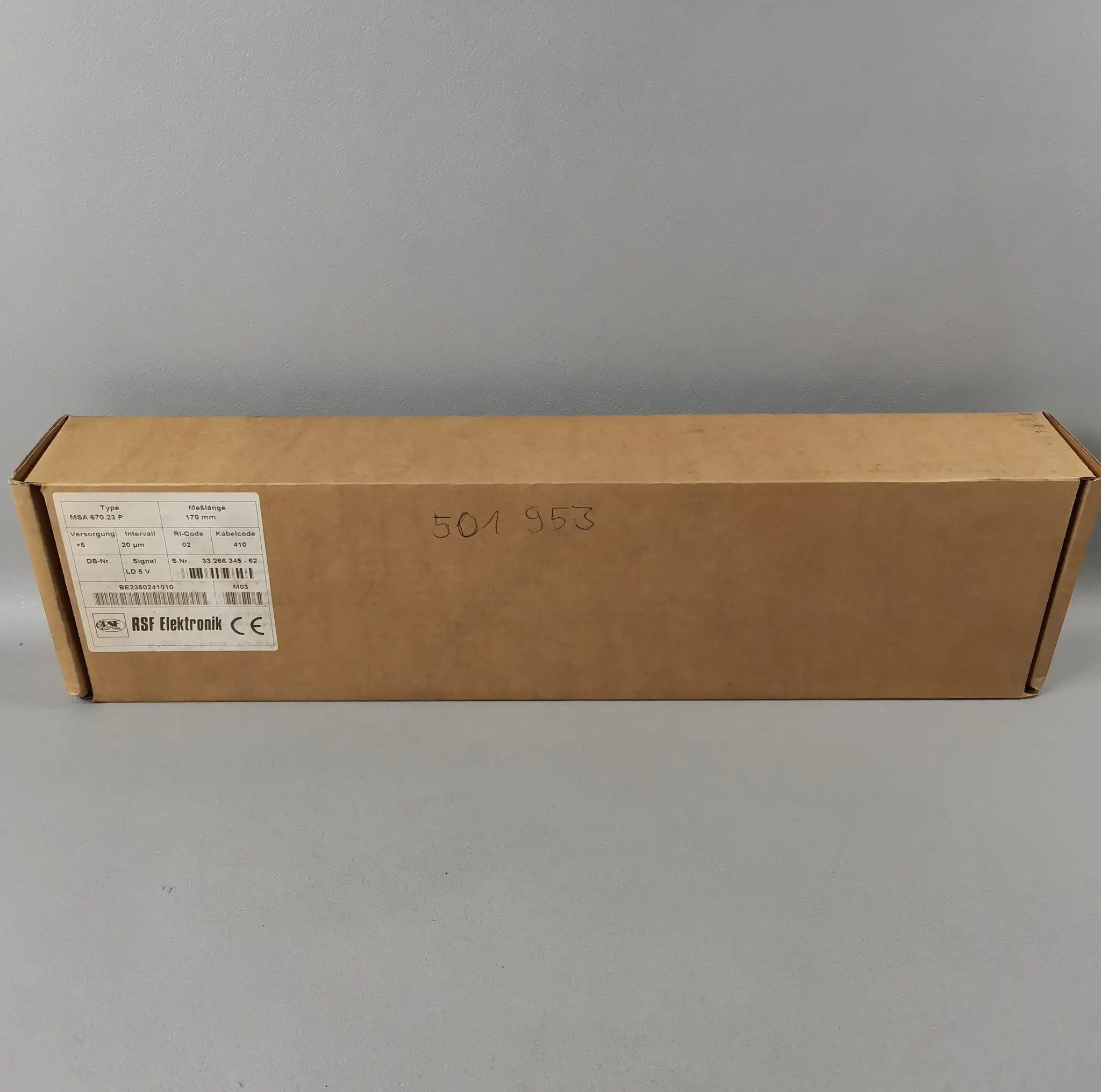 Produktfoto 1 von RSF Elektronik MSA 670.23 P BE2350241010 NEU OVP