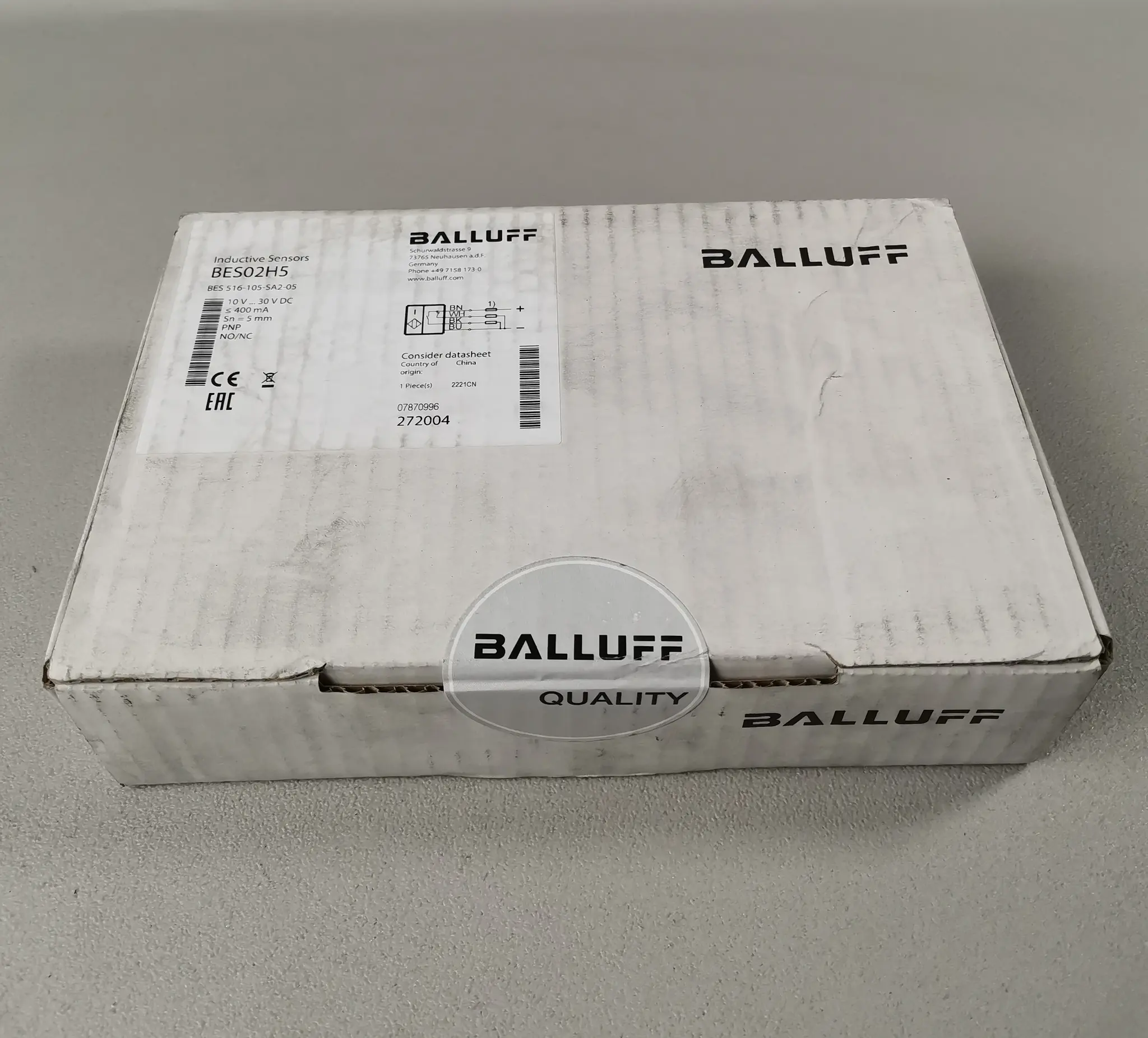 Produktfoto 1 von Balluff BES02H5 BES 516-105-SA2-05 NEU OVP versiegelt