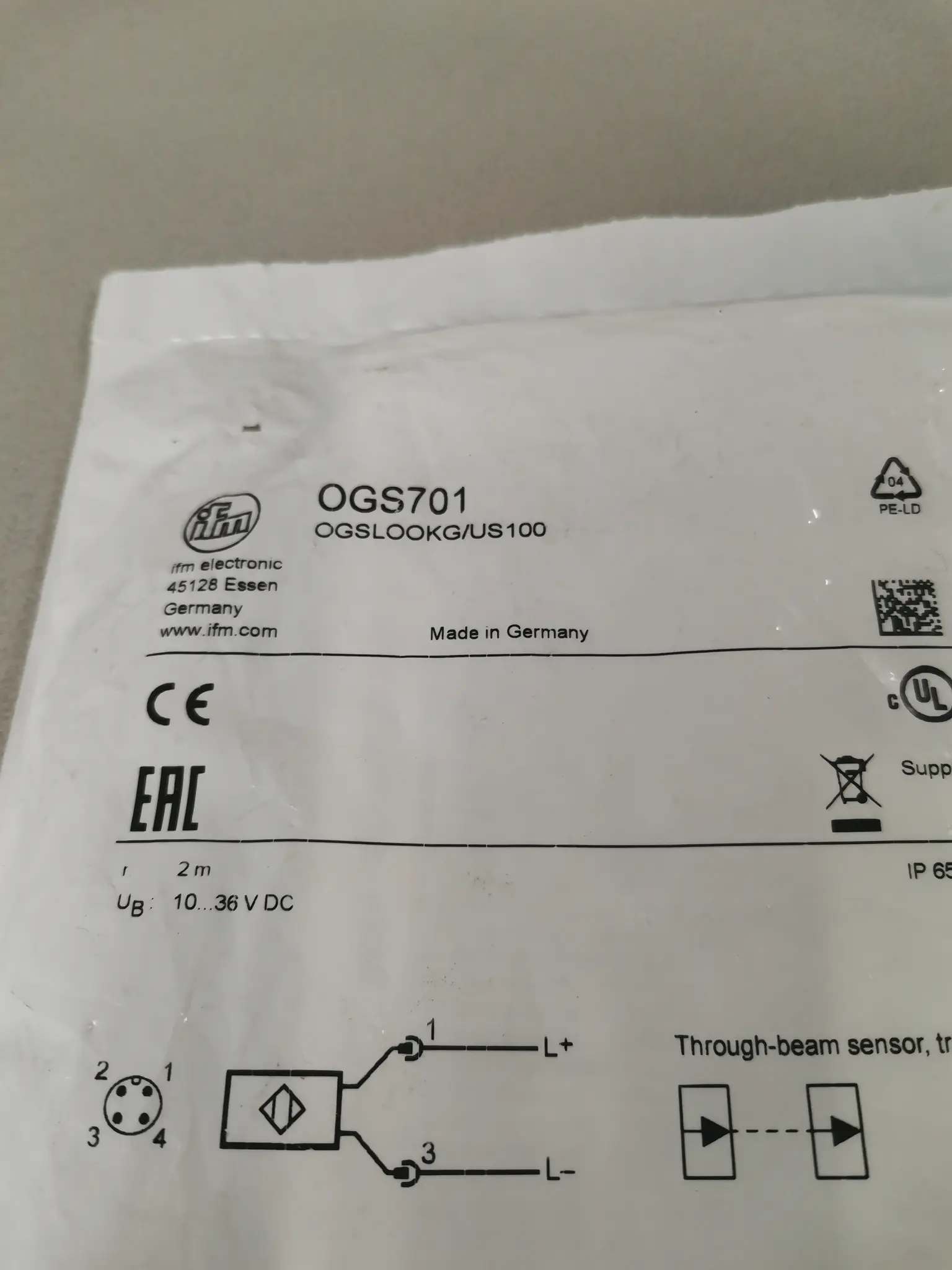 Produktfoto 1 von IFM OGS701 neu OVP