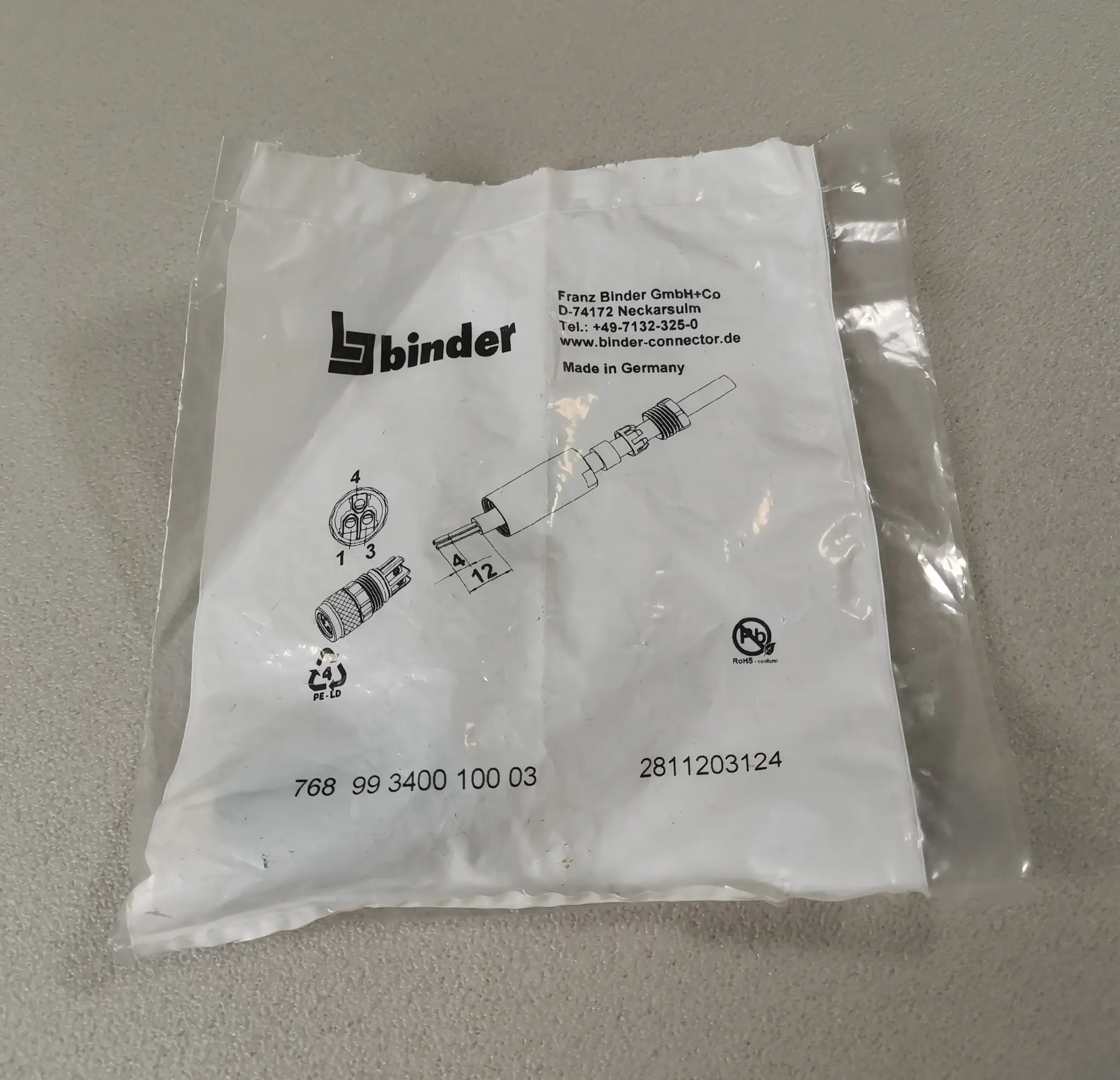 Produktfoto 1 von Binder 99 3400 100 03 NEU OVP