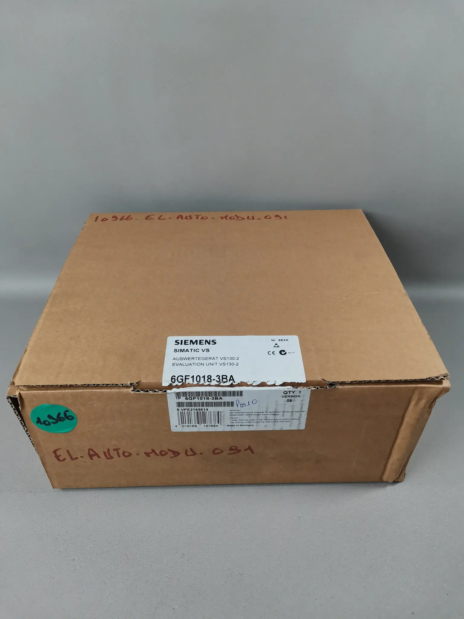 Produktfoto 1 von Siemens 6GF1018-3BA NEU OVP Siegel offen