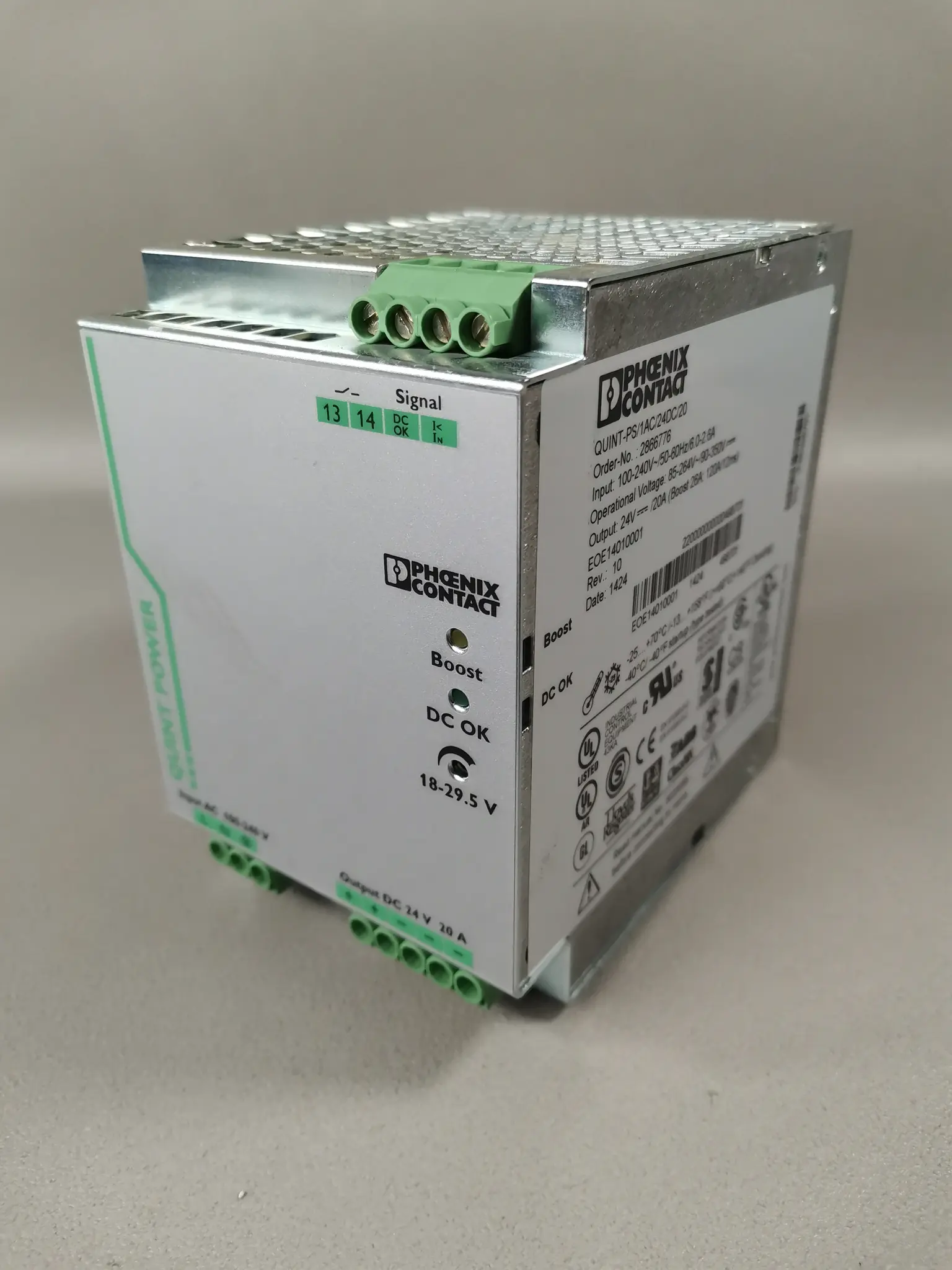 Produktfoto 1 von Phoenix Contact 2866776 QUINT-PS/1AC/24DC/20