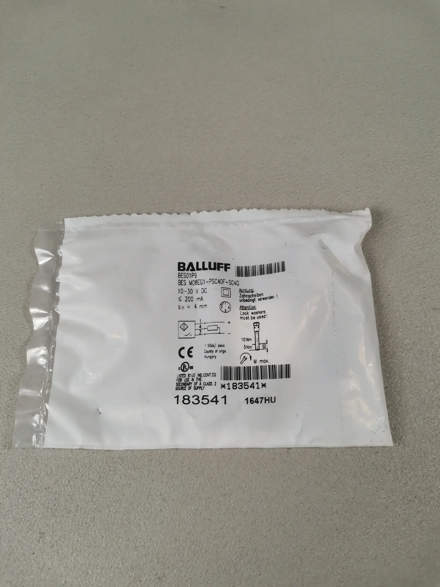 Produktfoto 1 von Balluff BES01P9 BES M08EG1-PSC40F-S04G NEU OVP