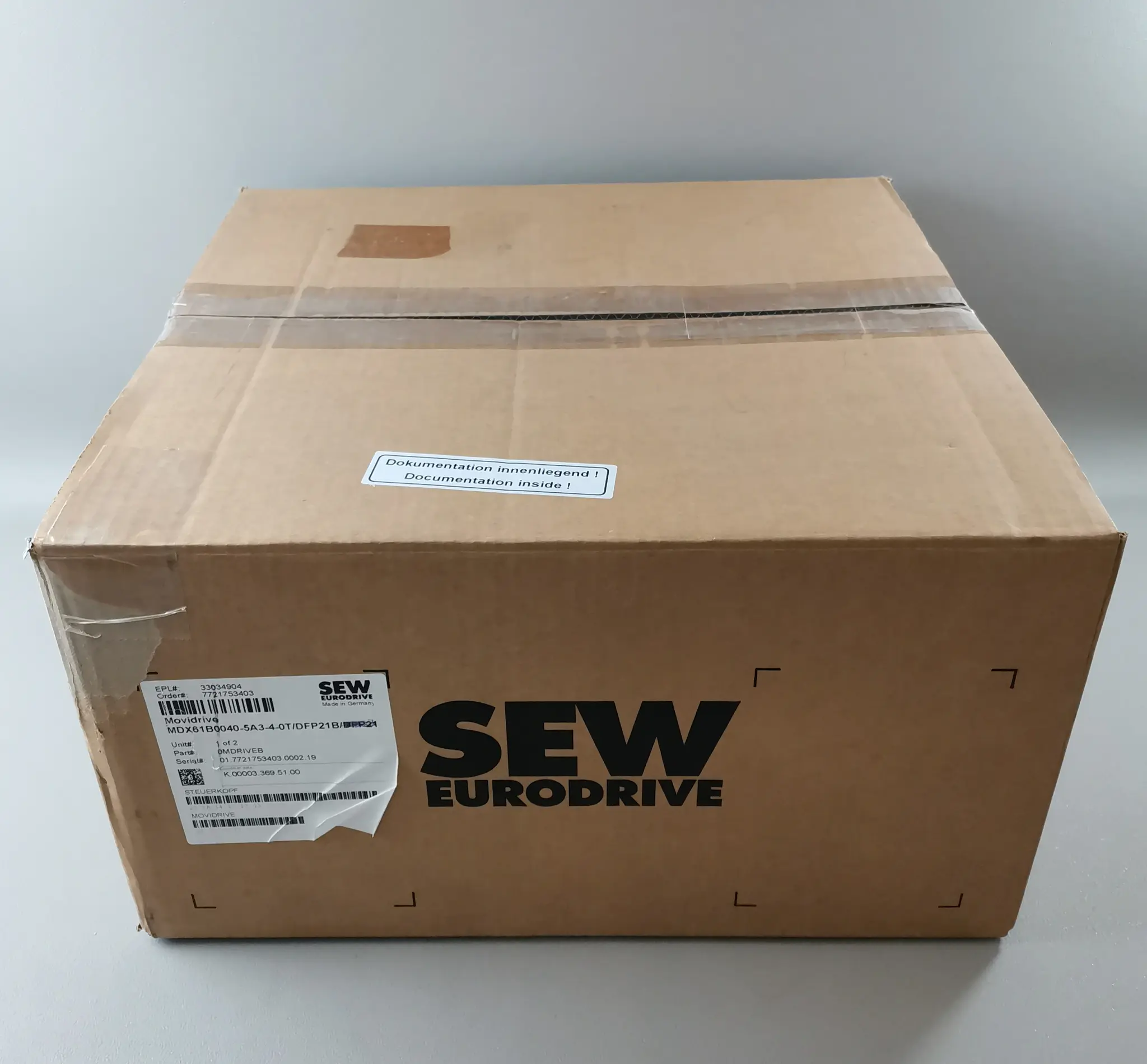 Produktfoto 1 von SEW Eurodrive MDX61B0040-5A3-4-0T/DFP21B 08243506 NEU OVP