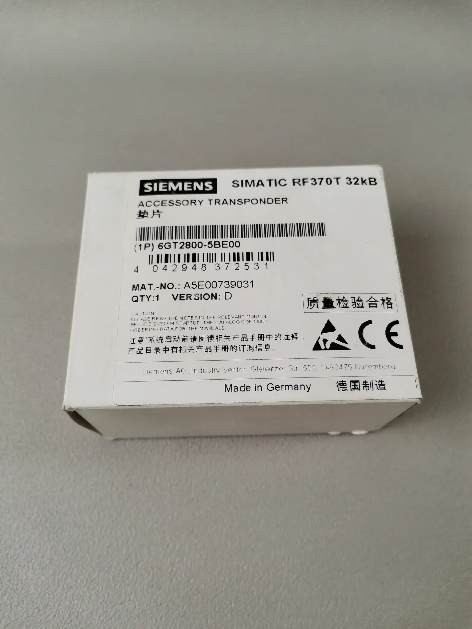 Produktfoto 1 von Siemens 6GT2800-5BE00 NEU OVP