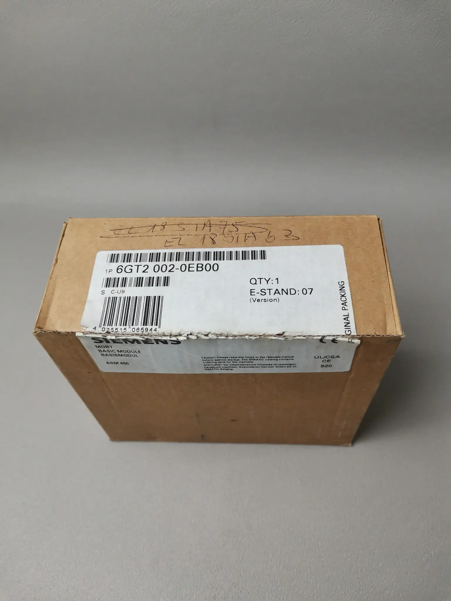 Produktfoto 1 von Siemens 6GT2 002-0EB00 / 6GT2002-0EB00 NEU OVP Siegel offen
