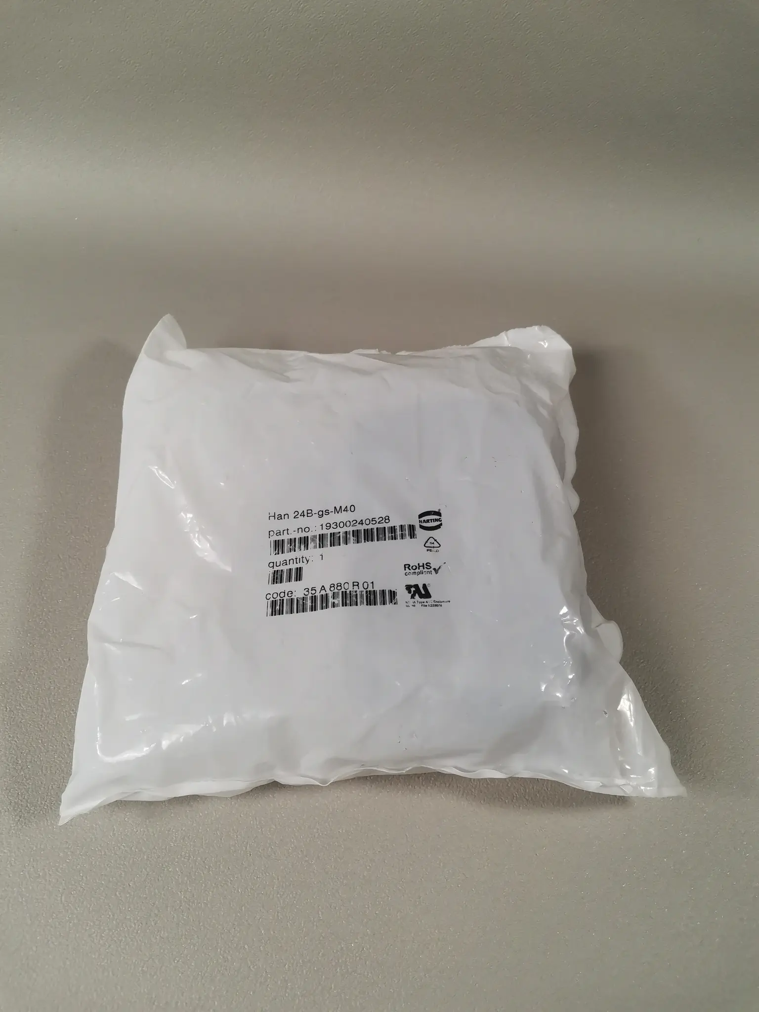 Produktfoto 1 von Harting Han 24B-gs-M40 19300240528 NEU OVP