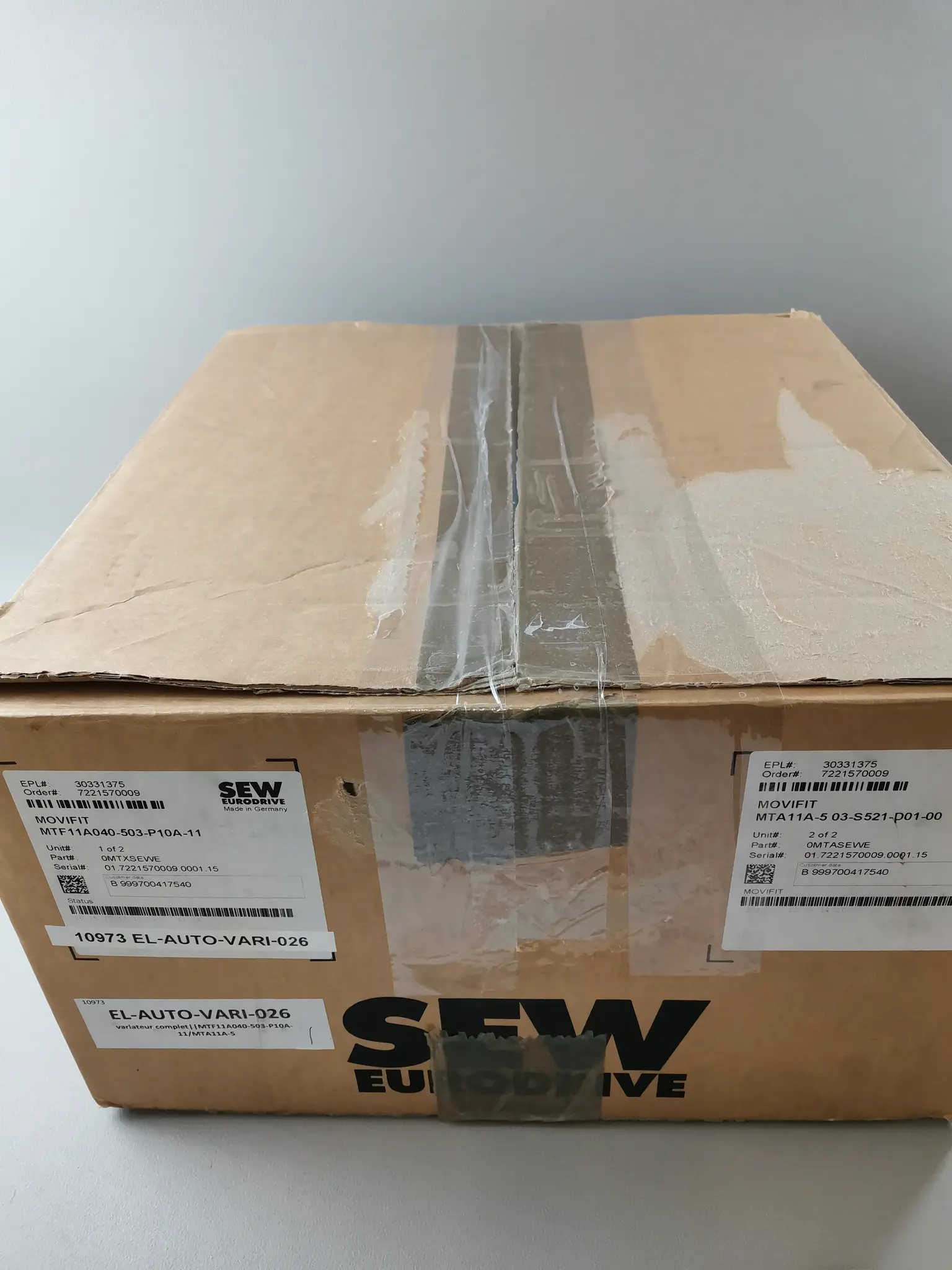 Produktfoto 1 von SEW MTF11A040-503-P10A-11 + MTA11A-503-S521-D01-00 NEU OVP