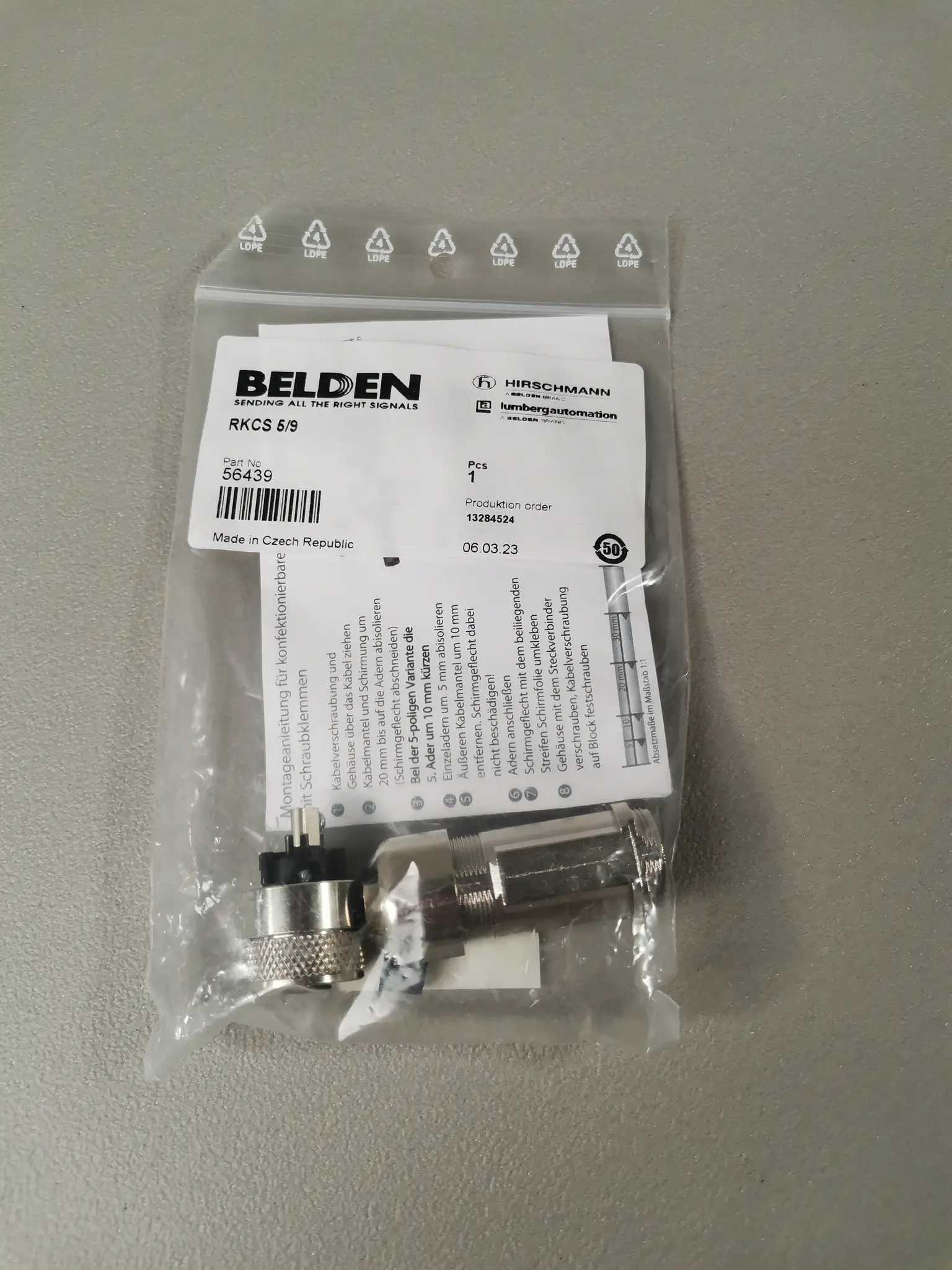 Produktfoto 1 von Belden RKCS 5/9 13284524 NEU OVP