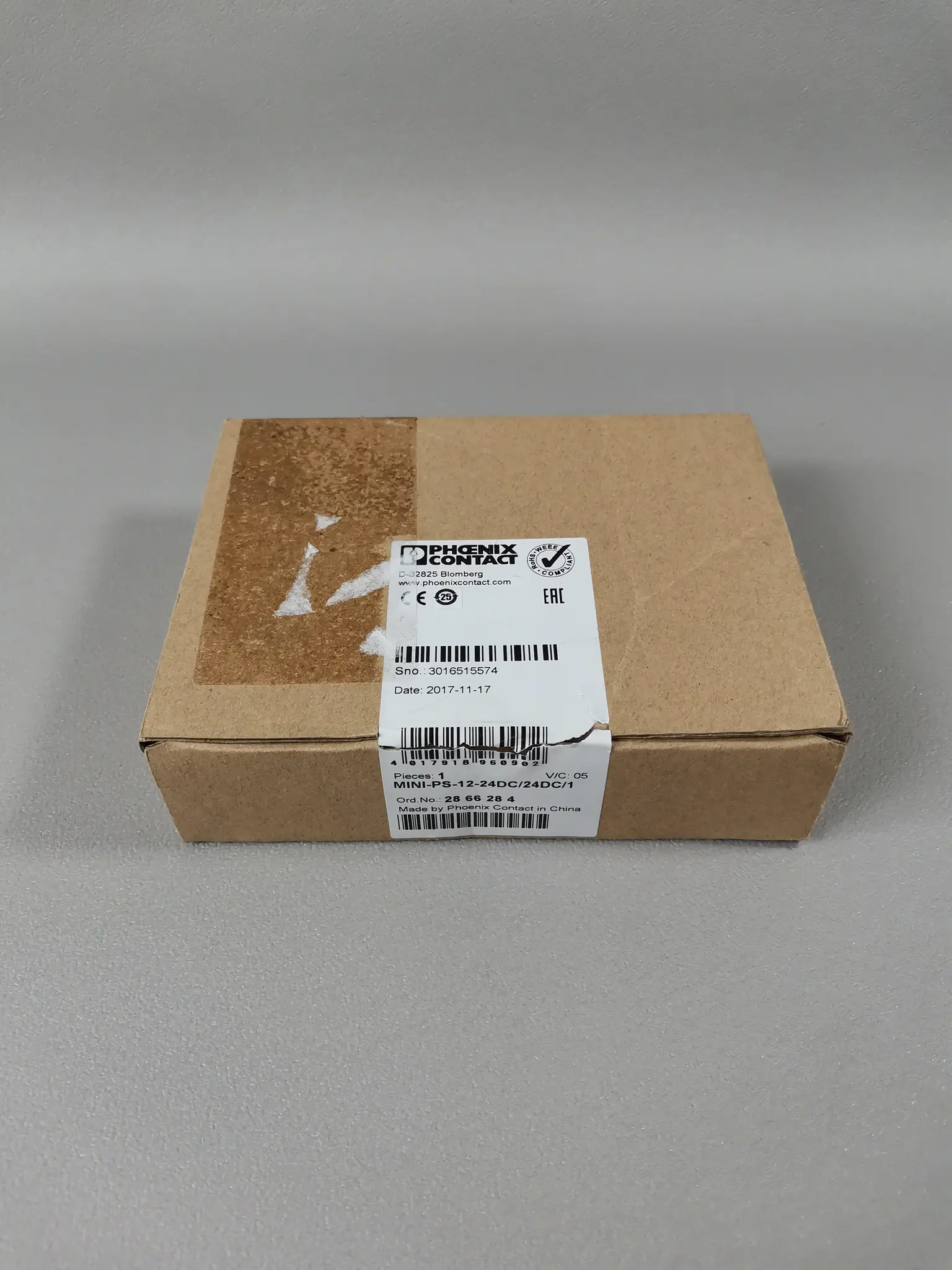 Produktfoto 1 von Phoenix Contact 2866284 Mini-PS-12-24DC/24DC/1 NEU in OVP Siegel offen