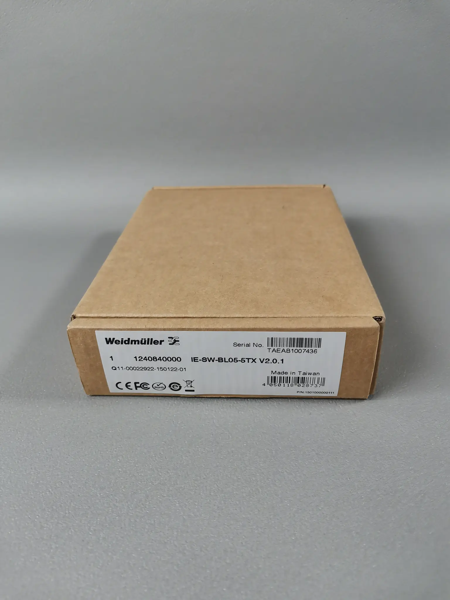 Produktfoto 1 von Weidmüller 1240840000 IE-SW-BL05-5TX NEU OVP