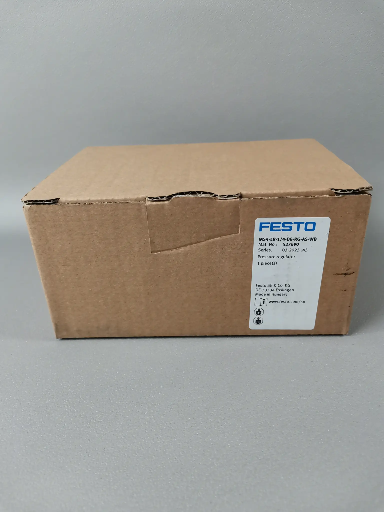 Produktfoto 1 von Festo 527690 MS4-LR-1/4-D6-RG-AS-WB NEU OVP