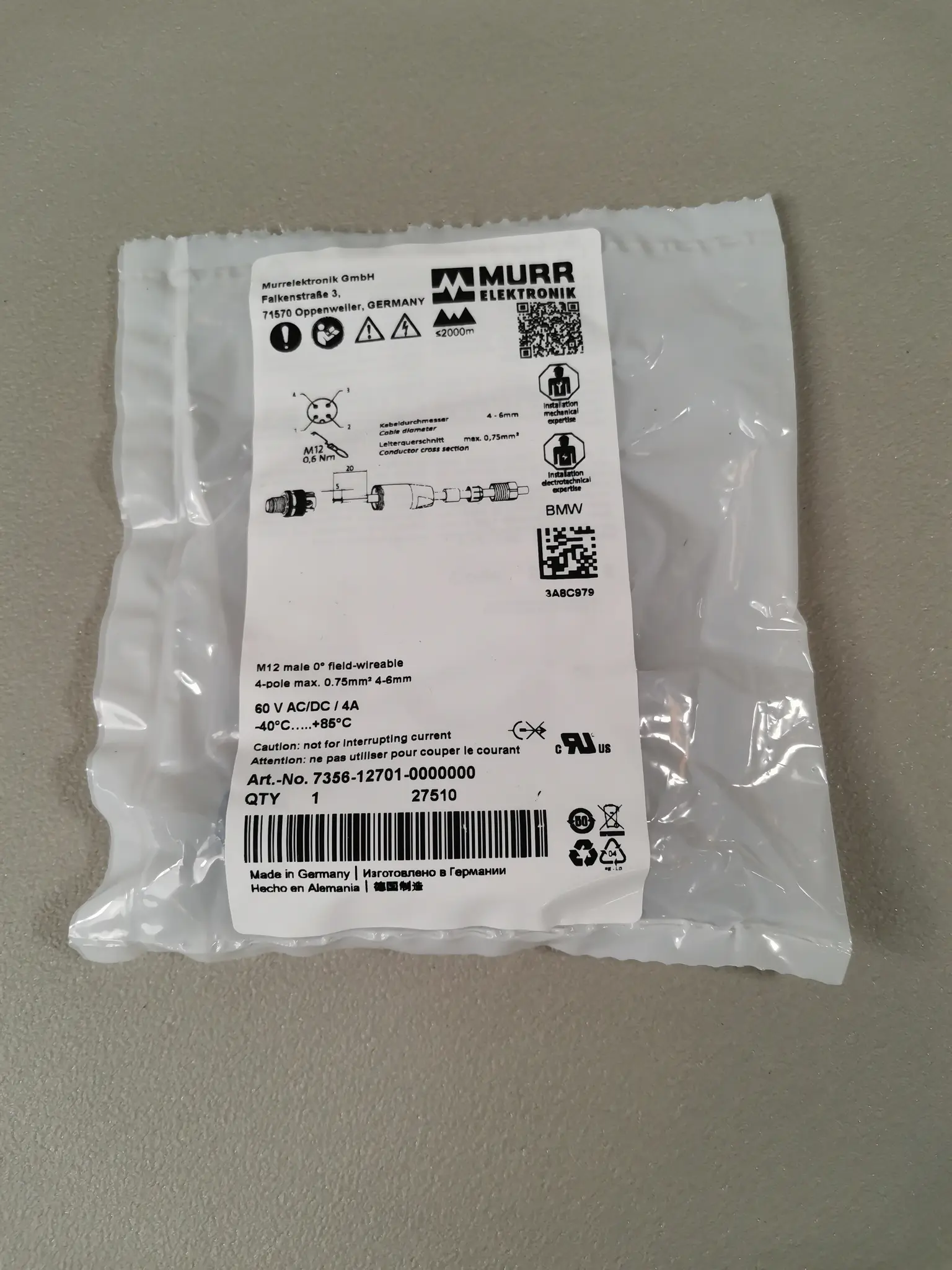 Produktfoto 1 von Murr 7356-12701-0000000 NEU OVP