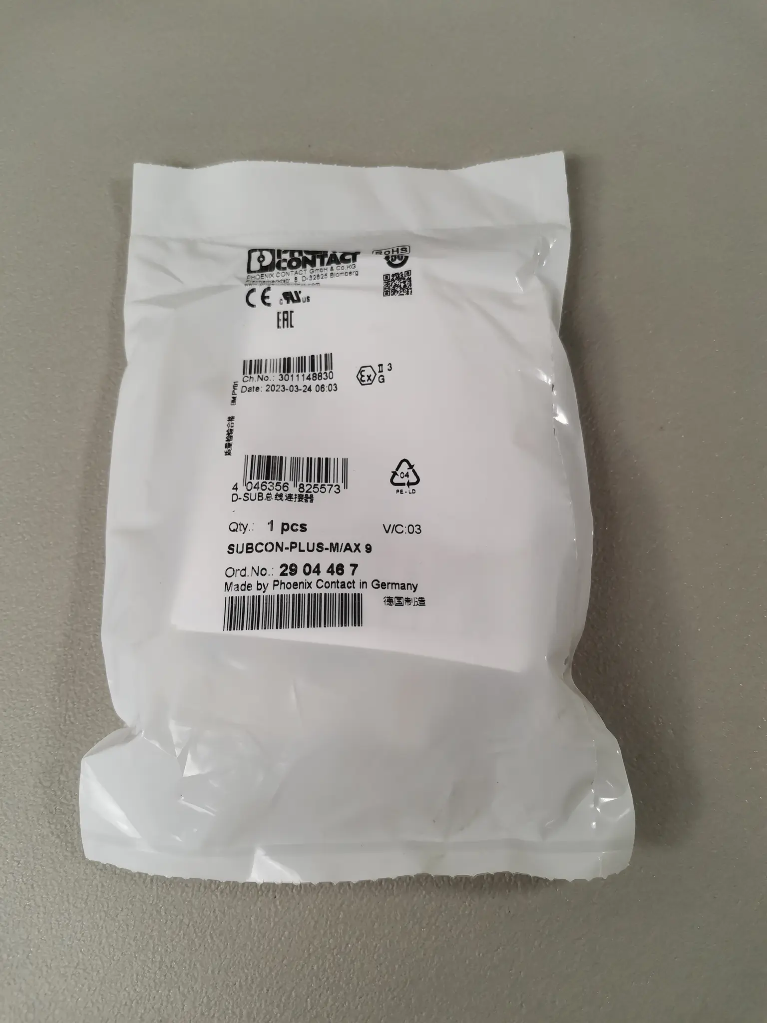 Produktfoto 1 von Phoenix Contact 2904467 SUBCON-PLUS-M/AX 9 NEU OVP versiegelt