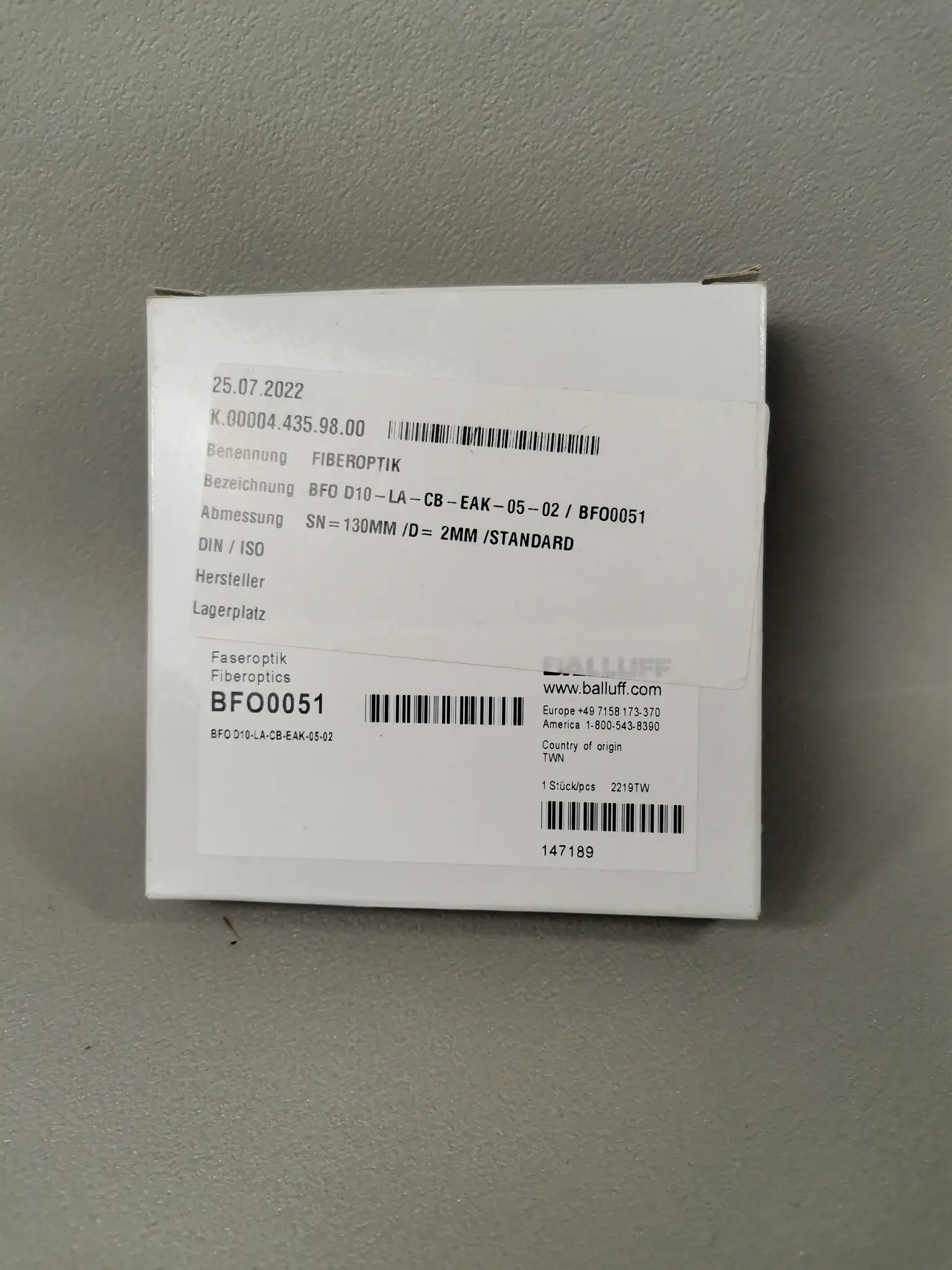 Produktfoto 1 von Balluff BFO0051 NEU OVP