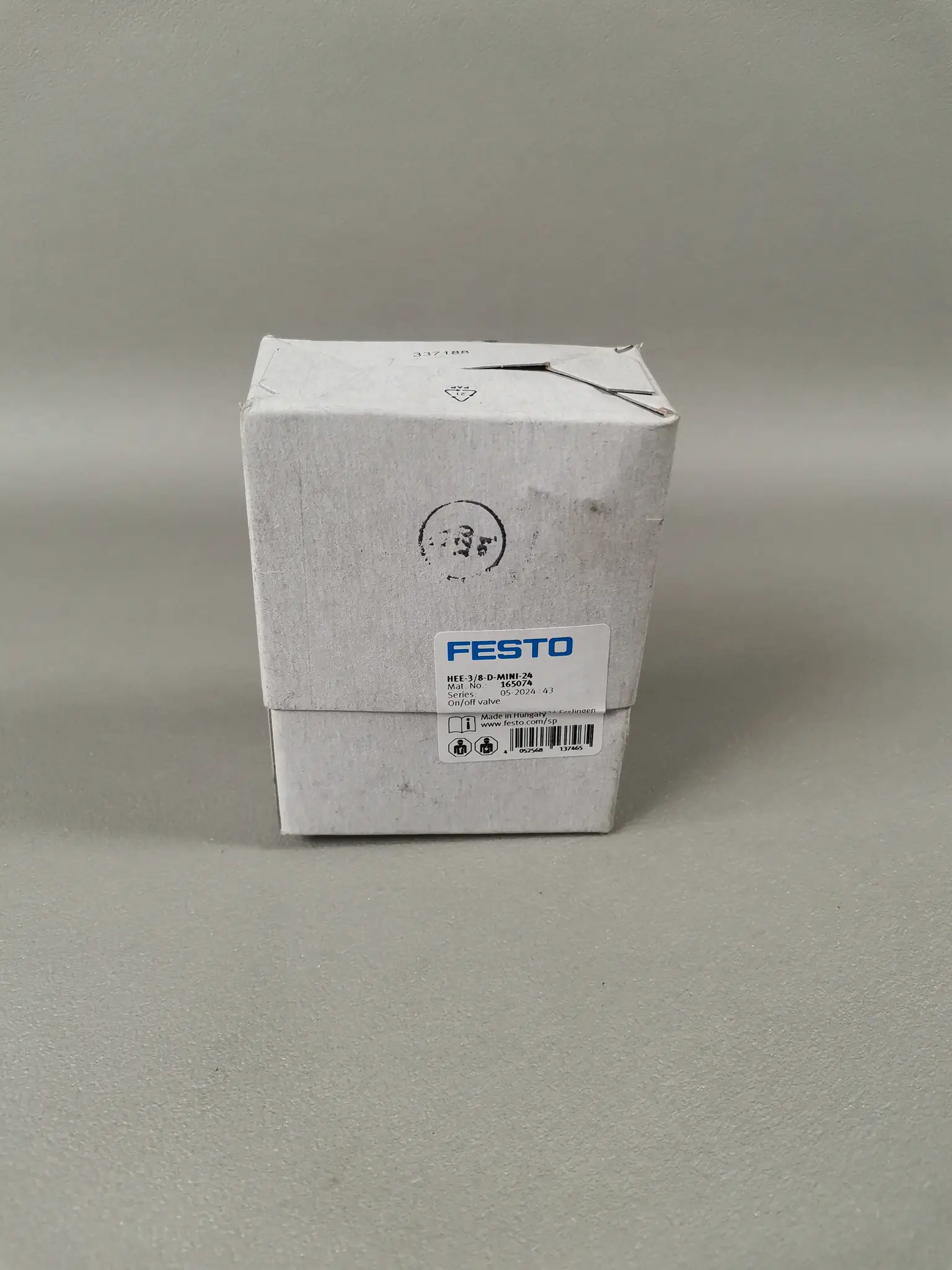 Produktfoto 1 von Festo 165074 HEE-3/8-D-MINI-24 NEU OVP versiegelt