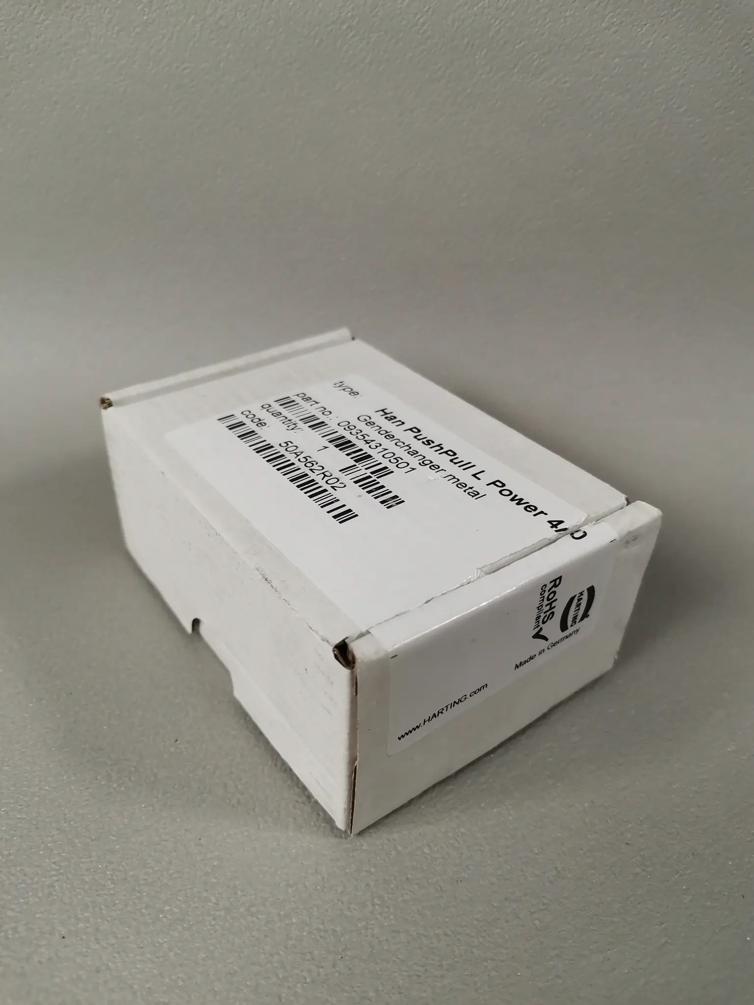 Produktfoto 1 von Harting Han PushPull L Power 4/0 09354310501 NEU in OVP Siegel offen