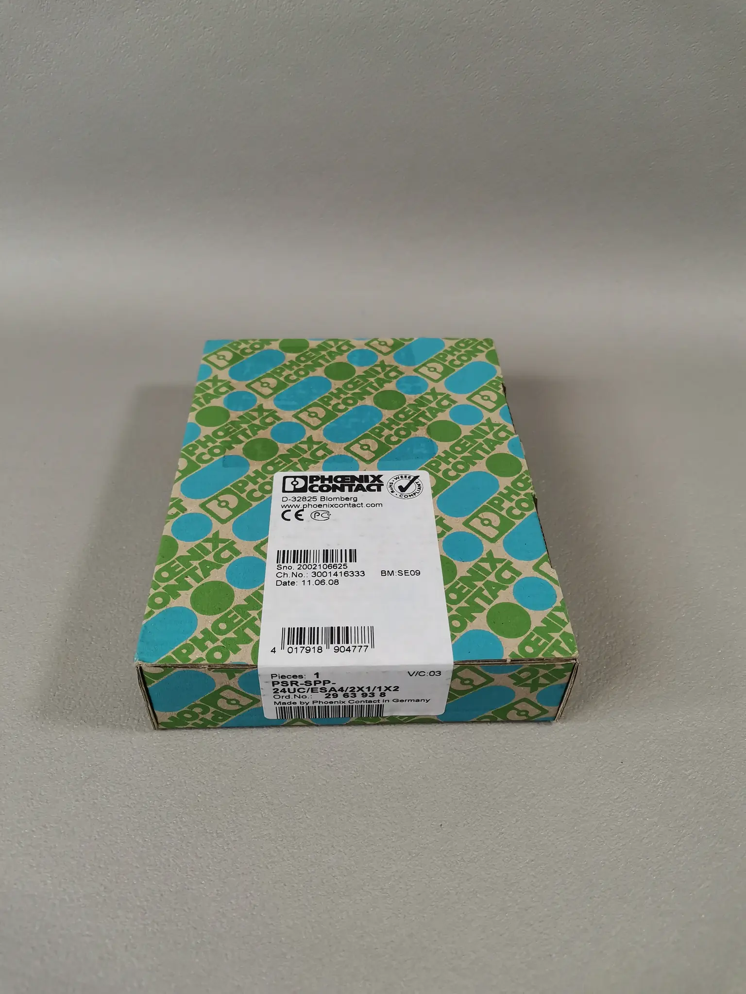 Produktfoto 1 von Phoenix Contact 2963938 PSR-SPP-24UC/ESA4/2X1/1X2 NEU OVP versiegelt