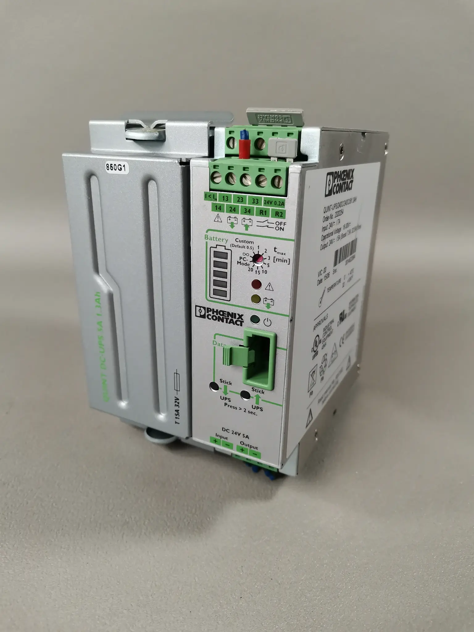Produktfoto 1 von Phoenix Contact 2320254 QUINT-UPS/24DC/24DC/5/1.3AH