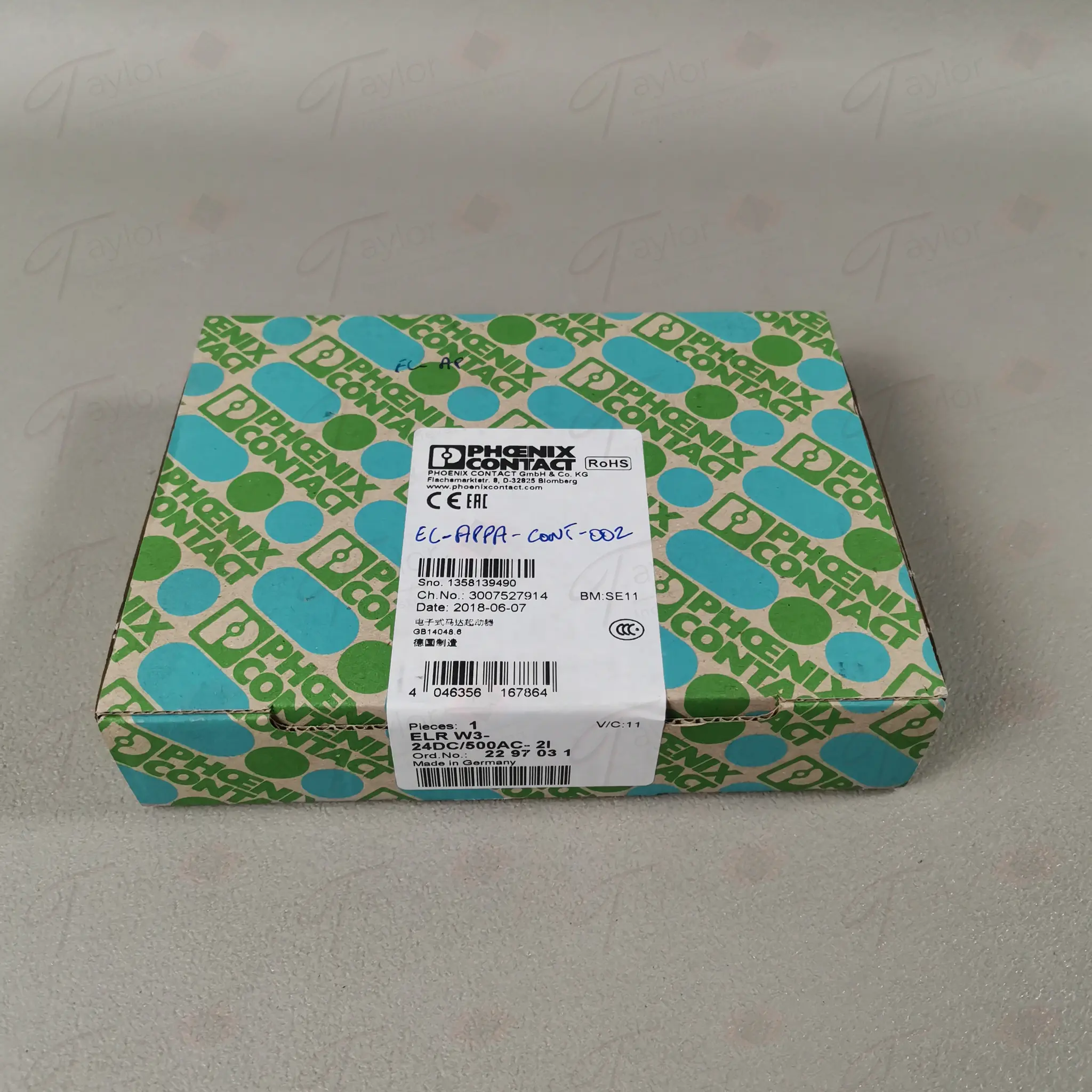 Produktfoto 1 von Phoenix Contact 2297031 ELR W3-24DC/500AC-2I NEU OVP versiegelt