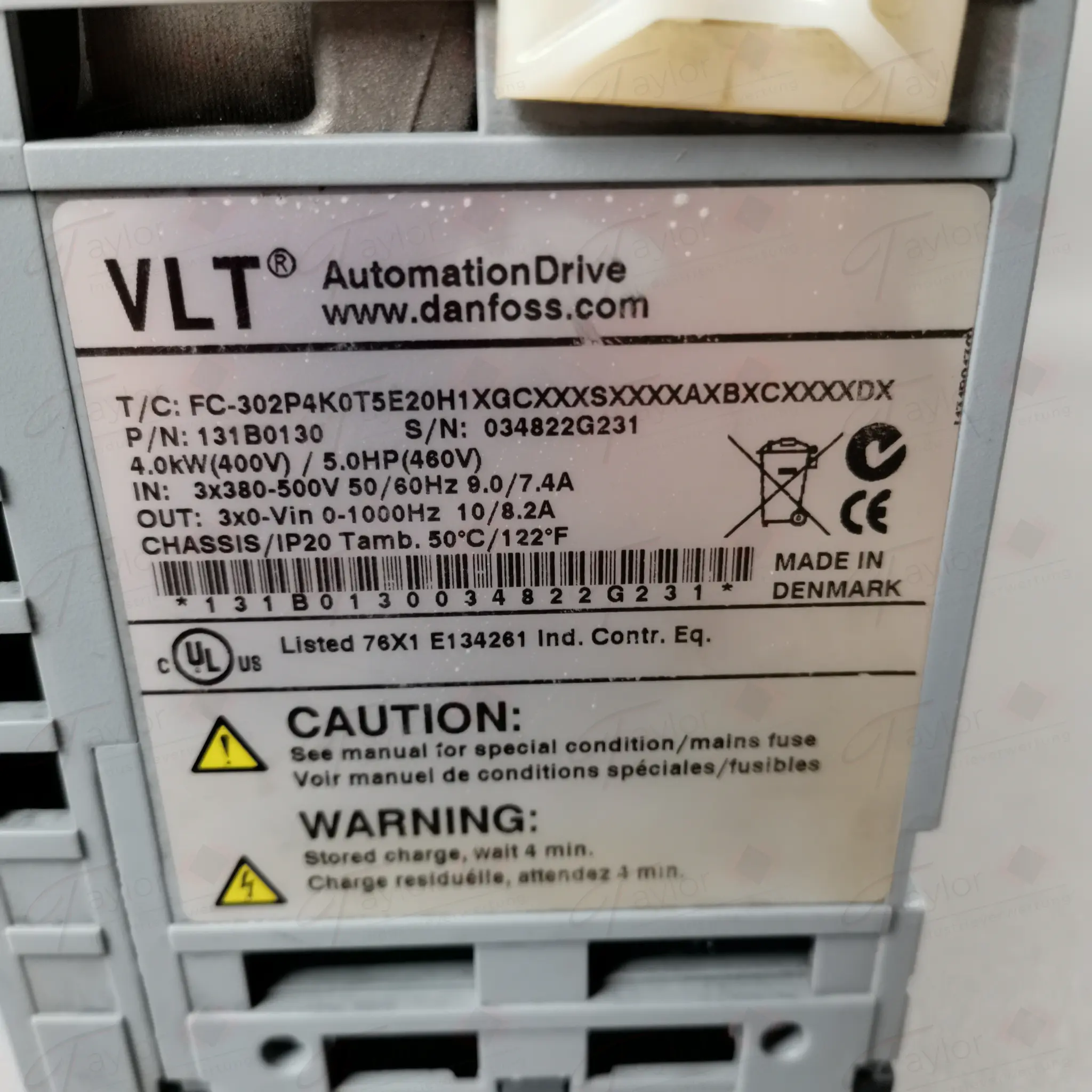 Produktfoto 1 von Danfoss VLT FC-302P4K0T5E20H1XGCXXXSXXXXAXBXCXXXXDX ohne Klappe