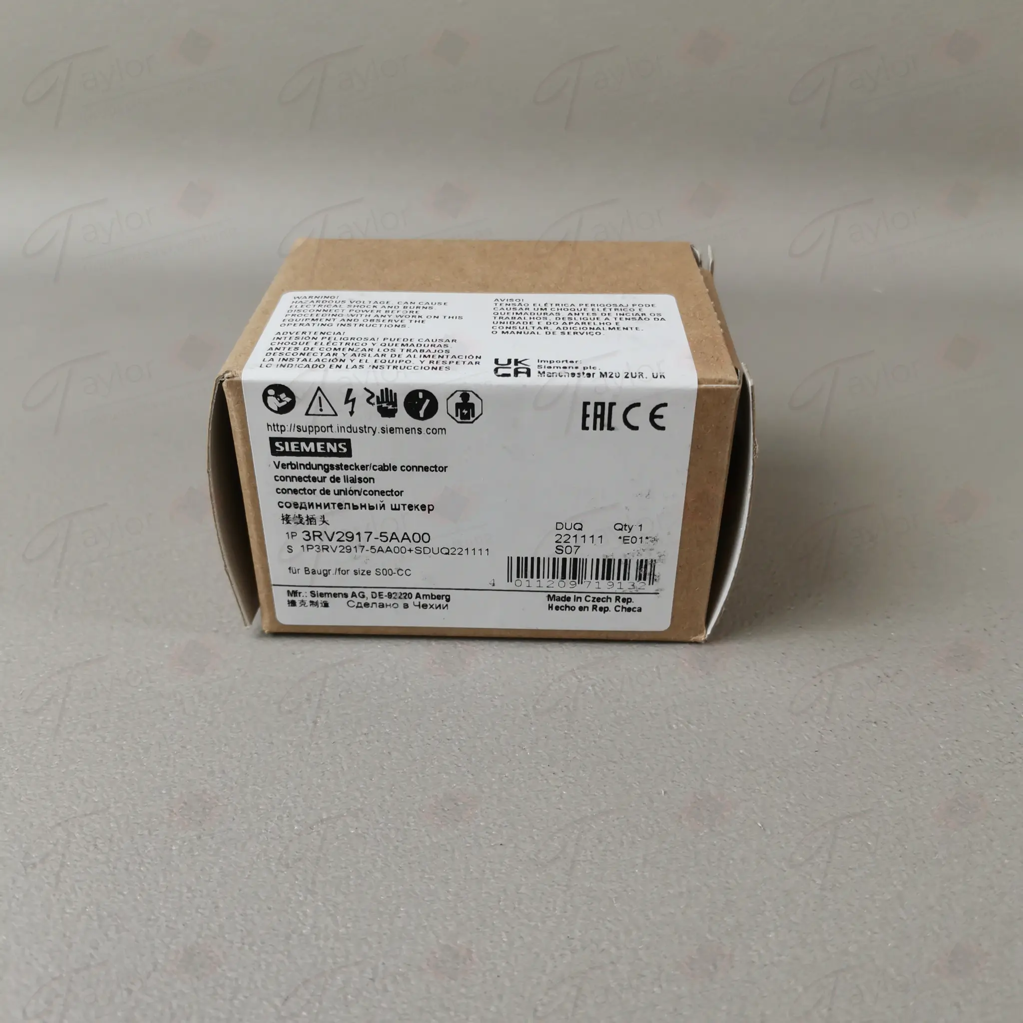 Produktfoto 1 von Siemens 3RV2917-5AA00 / 3RV2 917-5AA00 NEU in OVP