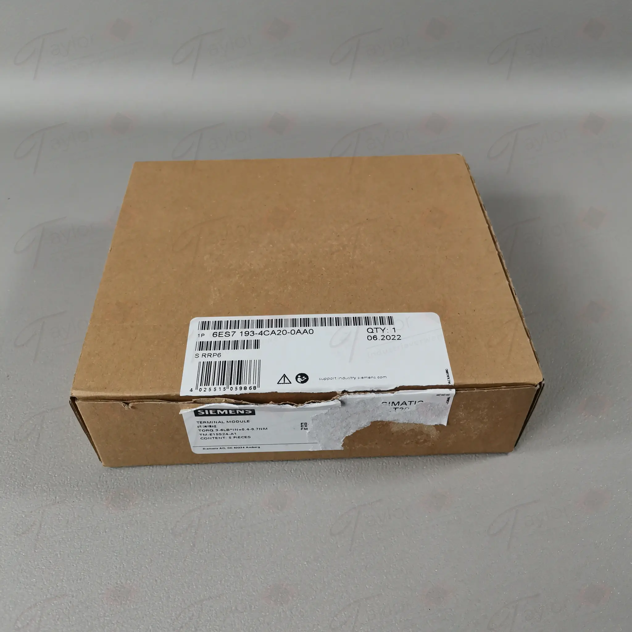 Produktfoto 1 von Siemens 6ES7 193-4CA20-0AA0 / 6ES7193-4CA20-0AA0 5-Pack NEU in OVP Siegel offen