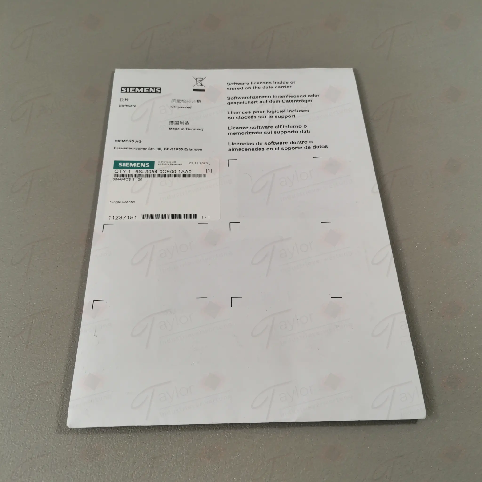 Produktfoto 1 von Siemens 6SL3054-0CE00-1AA0 / 6SL3 054-0CE00-1AA0 NEU OVP versiegelt