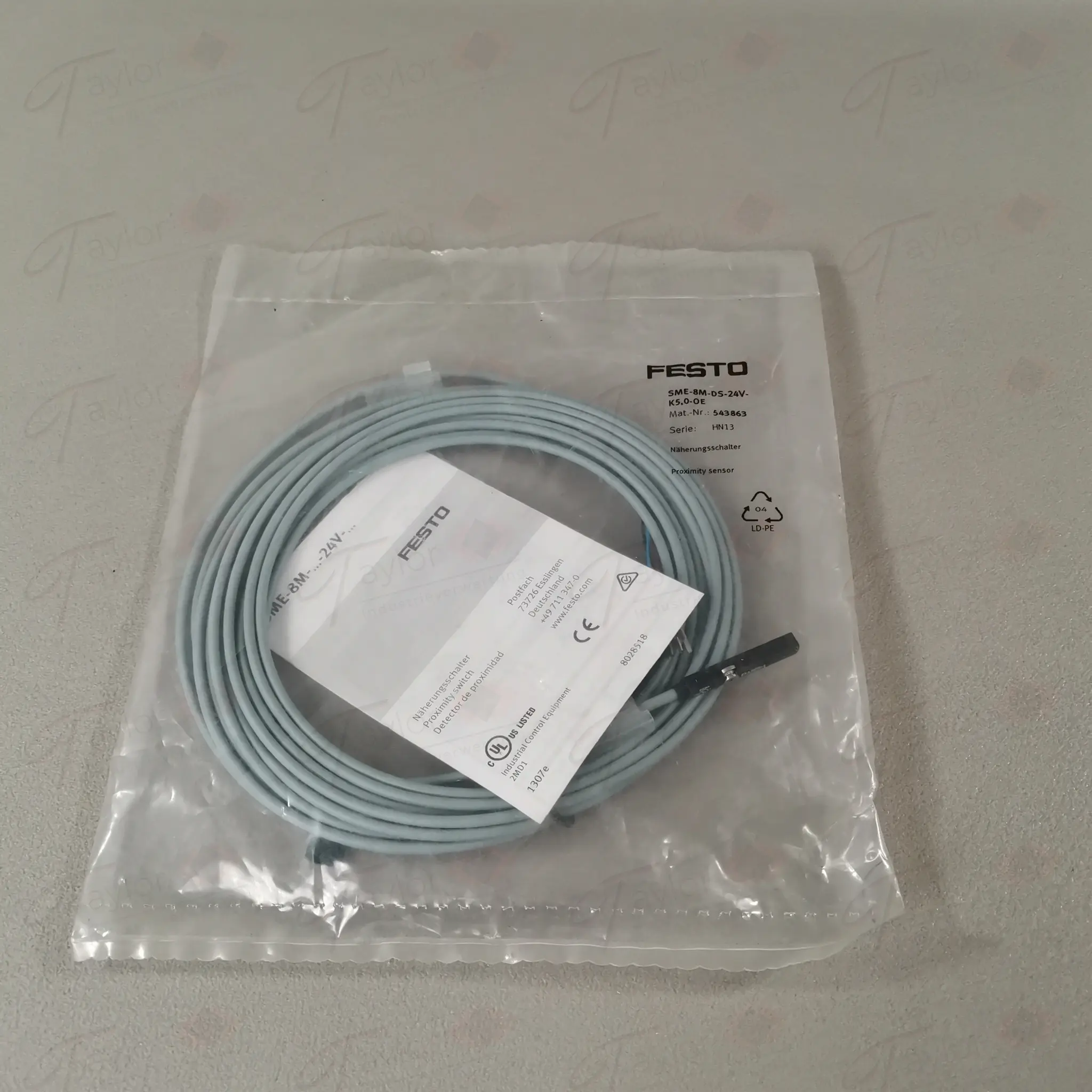 Produktfoto 1 von Festo 543863 SME-8M-DS-24V-K5,0-0E NEU OVP