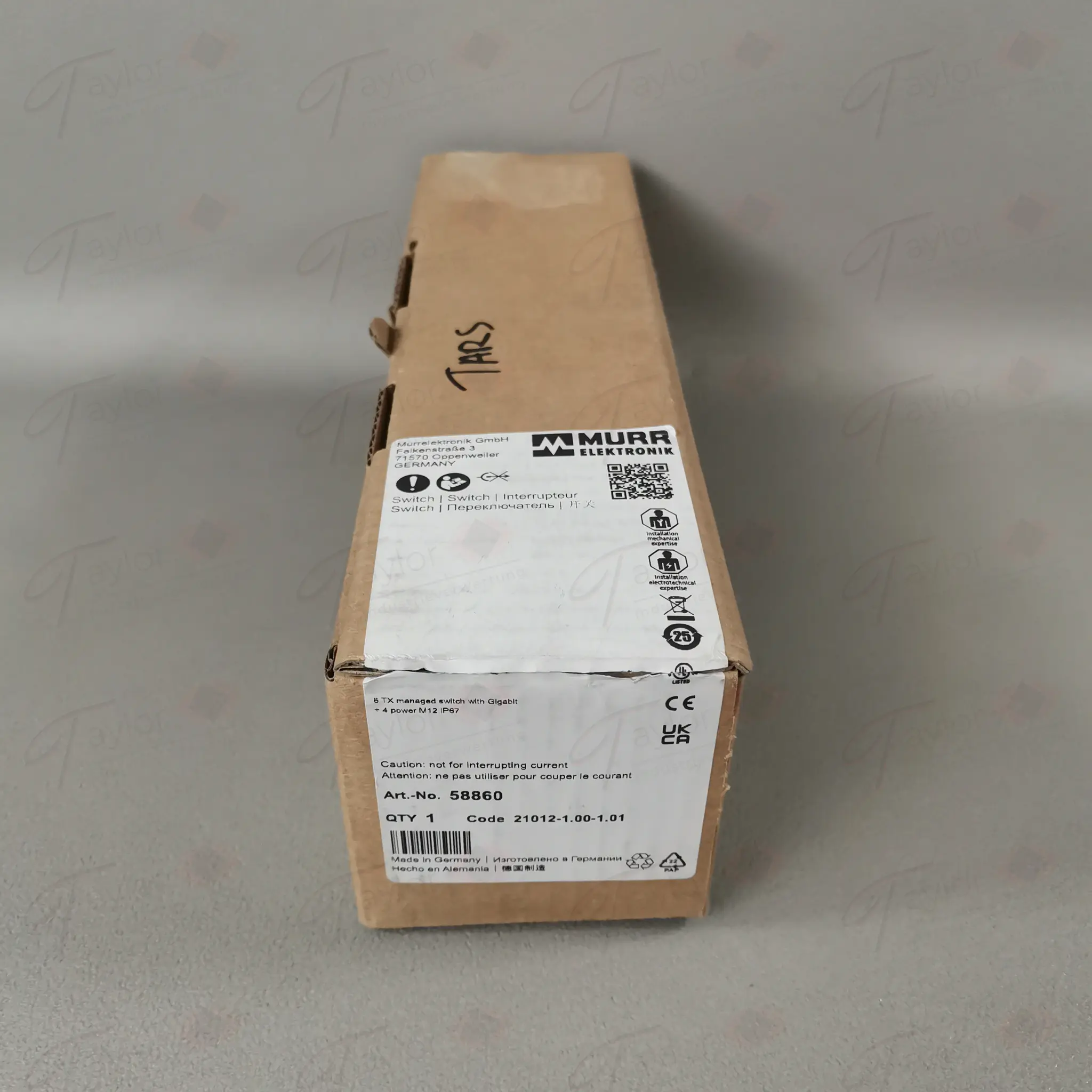 Produktfoto 1 von Murr 58860 6TX M GE + 4 Power M12 IP67 NEU in OVP Siegel offen