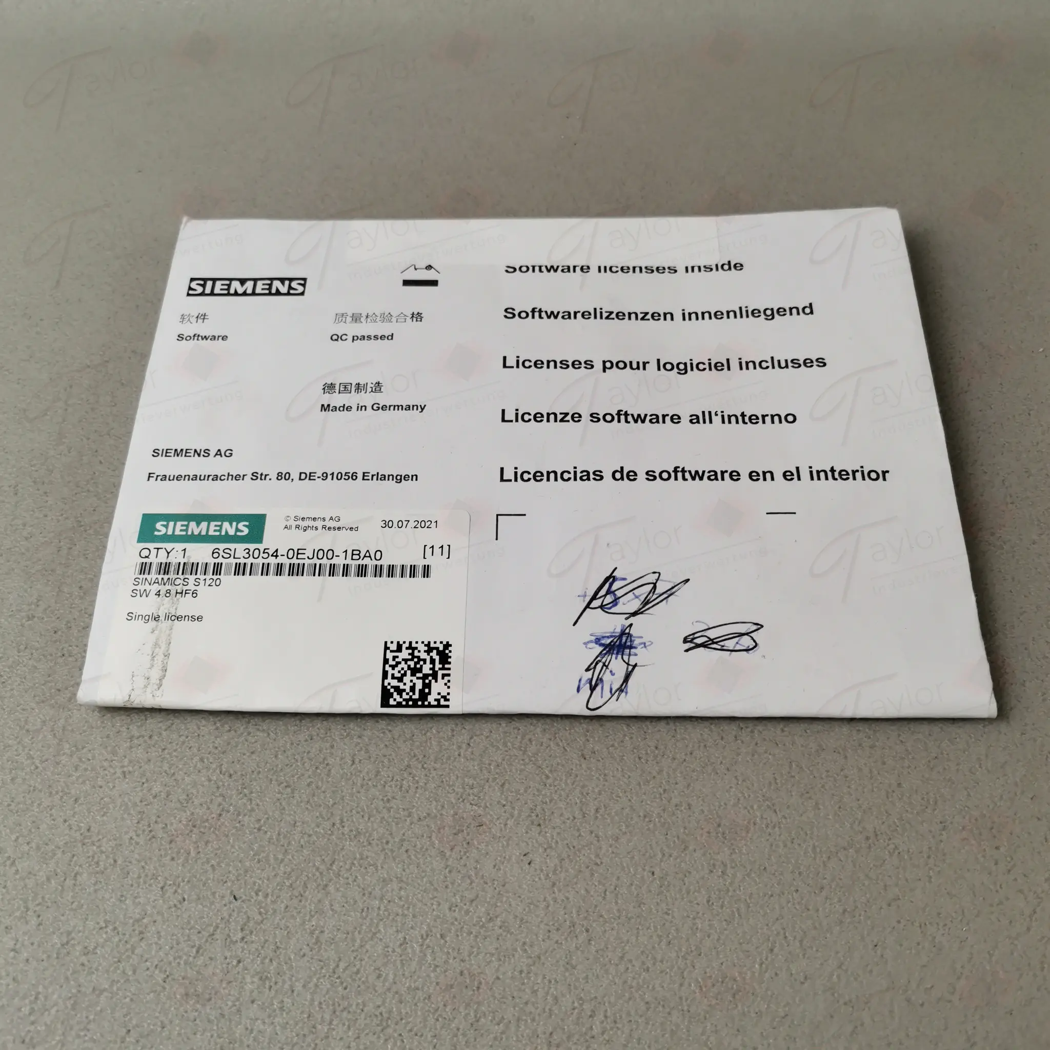 Produktfoto 1 von Siemens 6SL3054-0EJ00-1BA0 NEU OVP versiegelt
