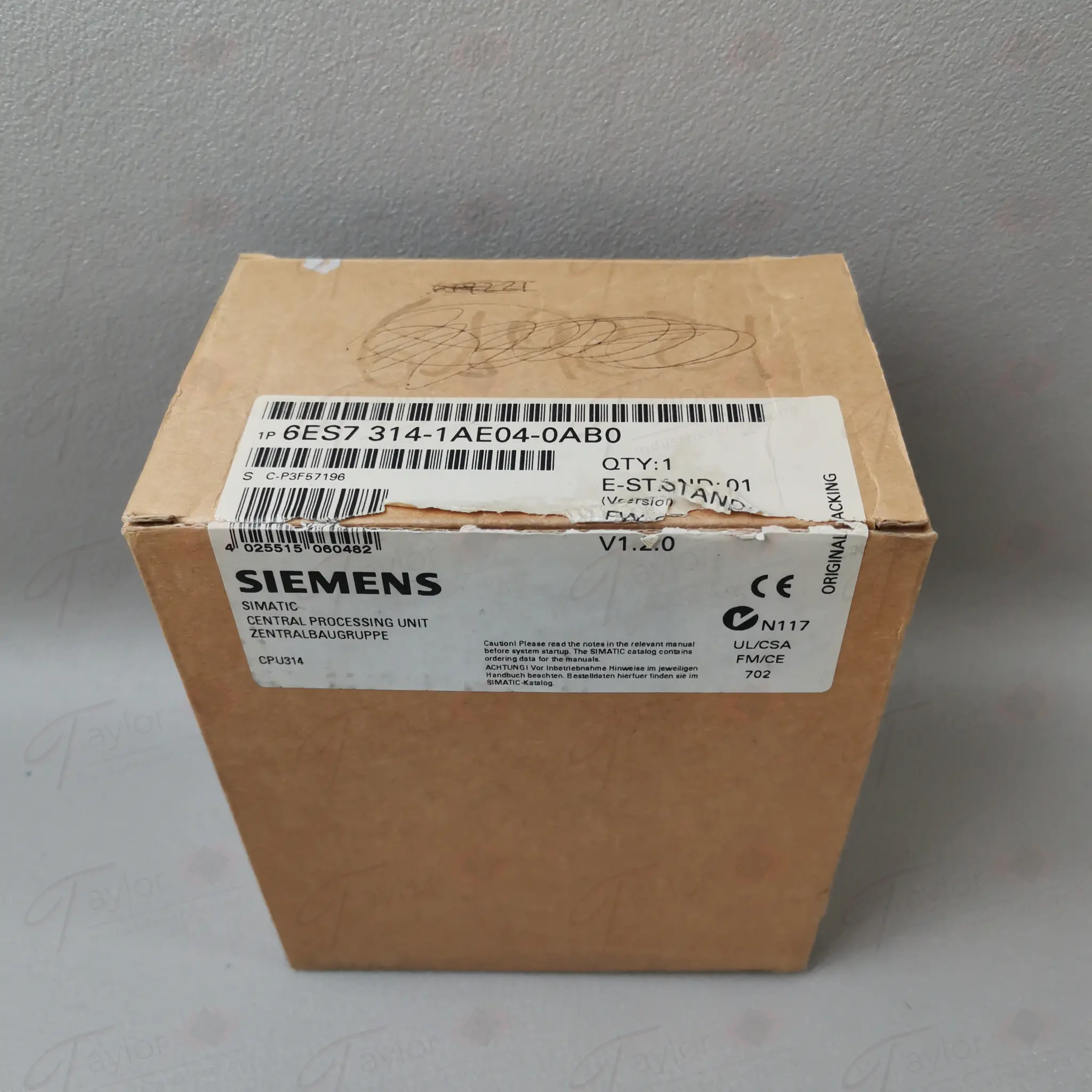 Produktfoto 1 von Siemens 6ES7 314-1AE04-0AB0 / Siemens 6ES7314-1AE04-0AB0 NEU in OVP Siegel offen