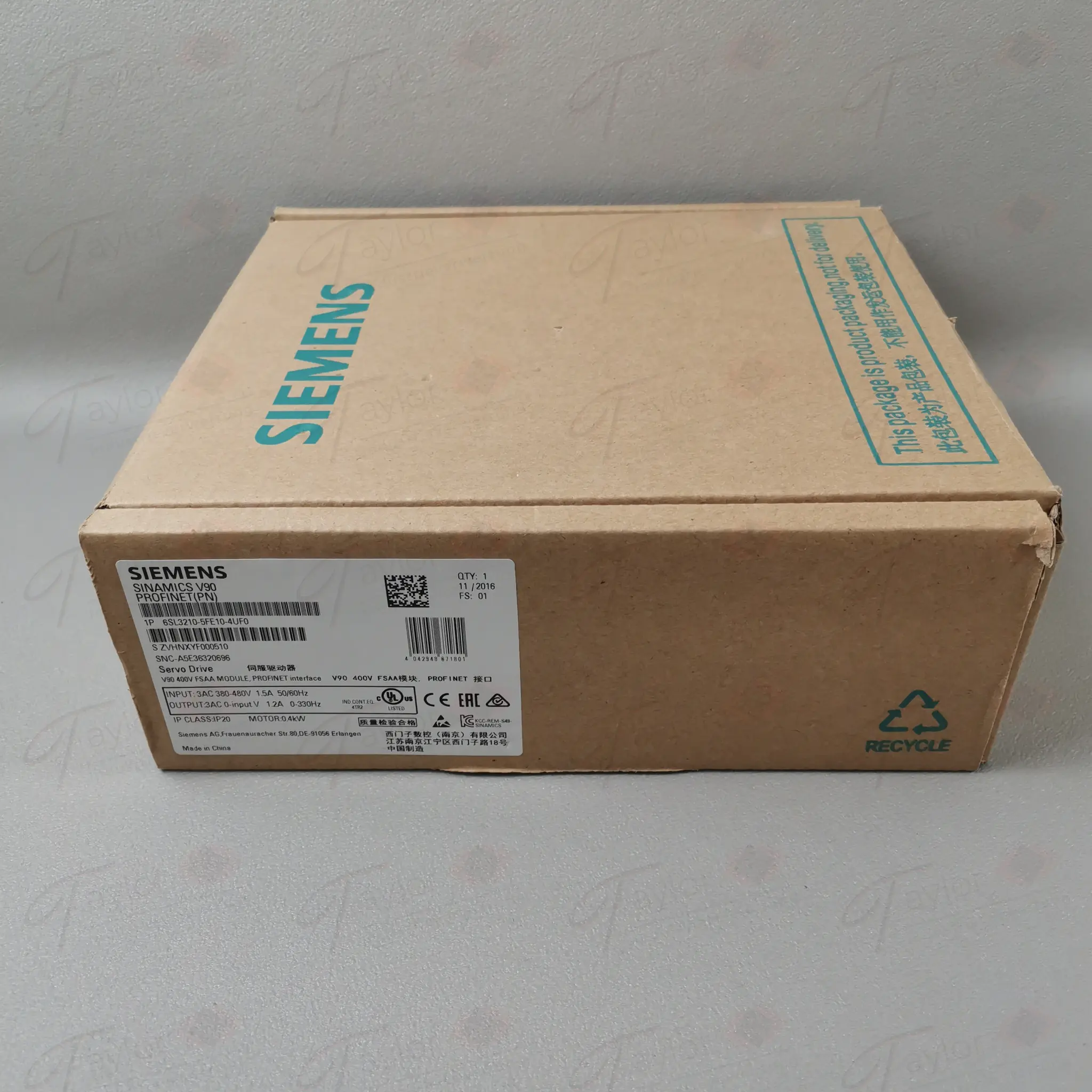 Produktfoto 1 von Siemens 6SL3210-5FE10-4UF0 / 6SL3 210-5FE10-4UF0 NEU OVP
