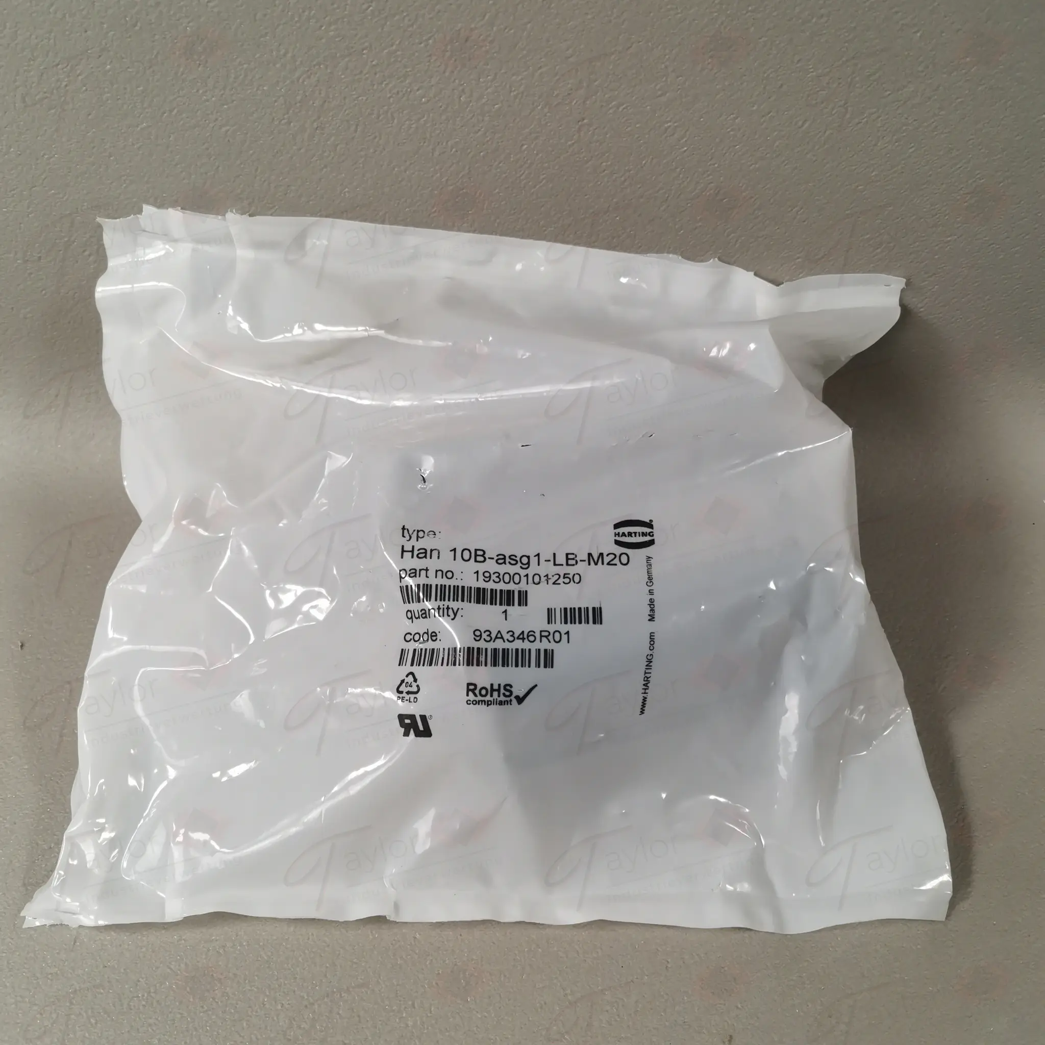 Produktfoto 1 von Harting Han 10B-asg1-LB-M20 19300101250 NEU OVP