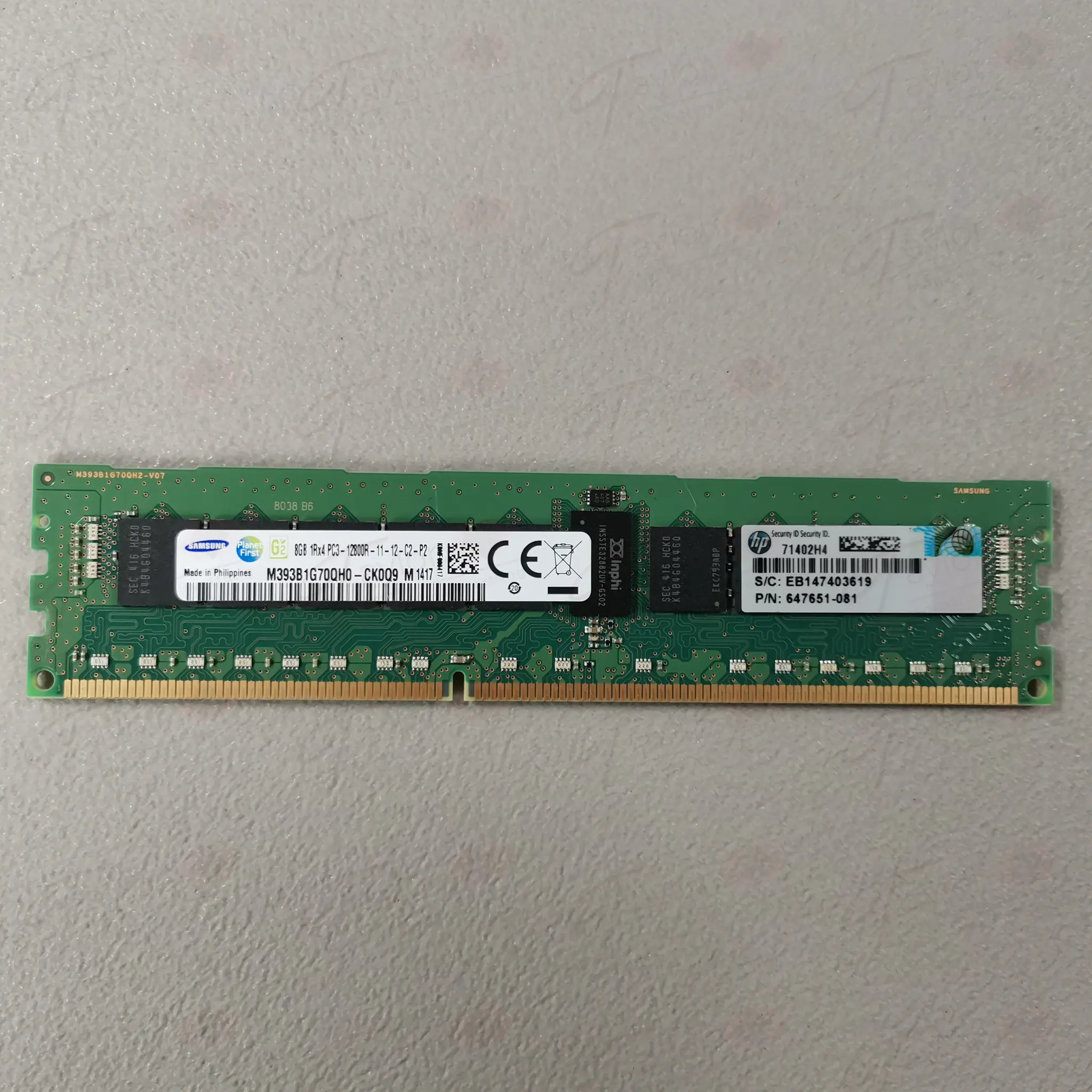 Produktfoto 1 von Samsung M393B1G70QH0-CK0Q9 M 8GB DDR3 SDRAM RDIMM mit ECC