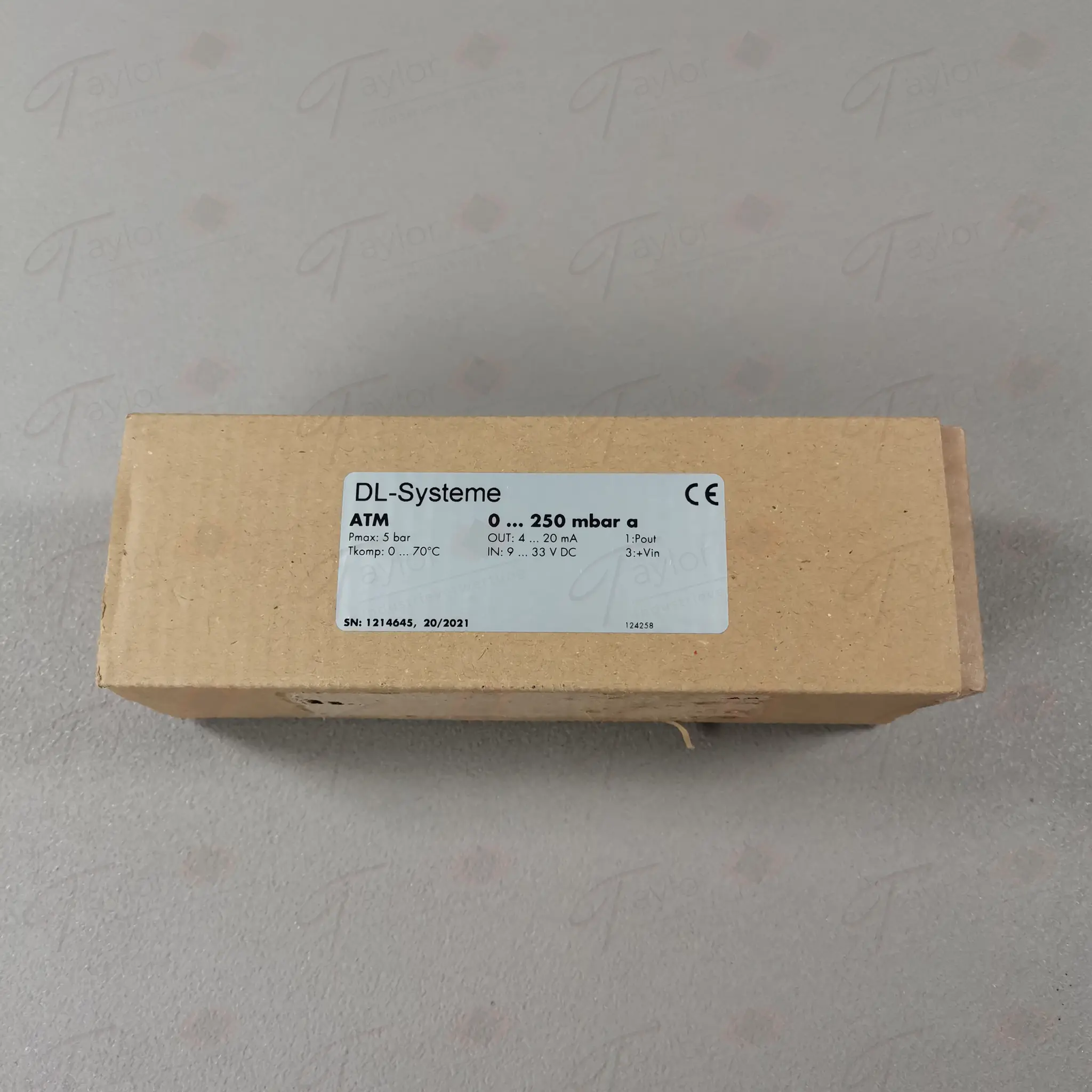 Produktfoto 1 von DL-Systeme ATM Druckaufnehmer 0 ... 250 mbar NEU OVP