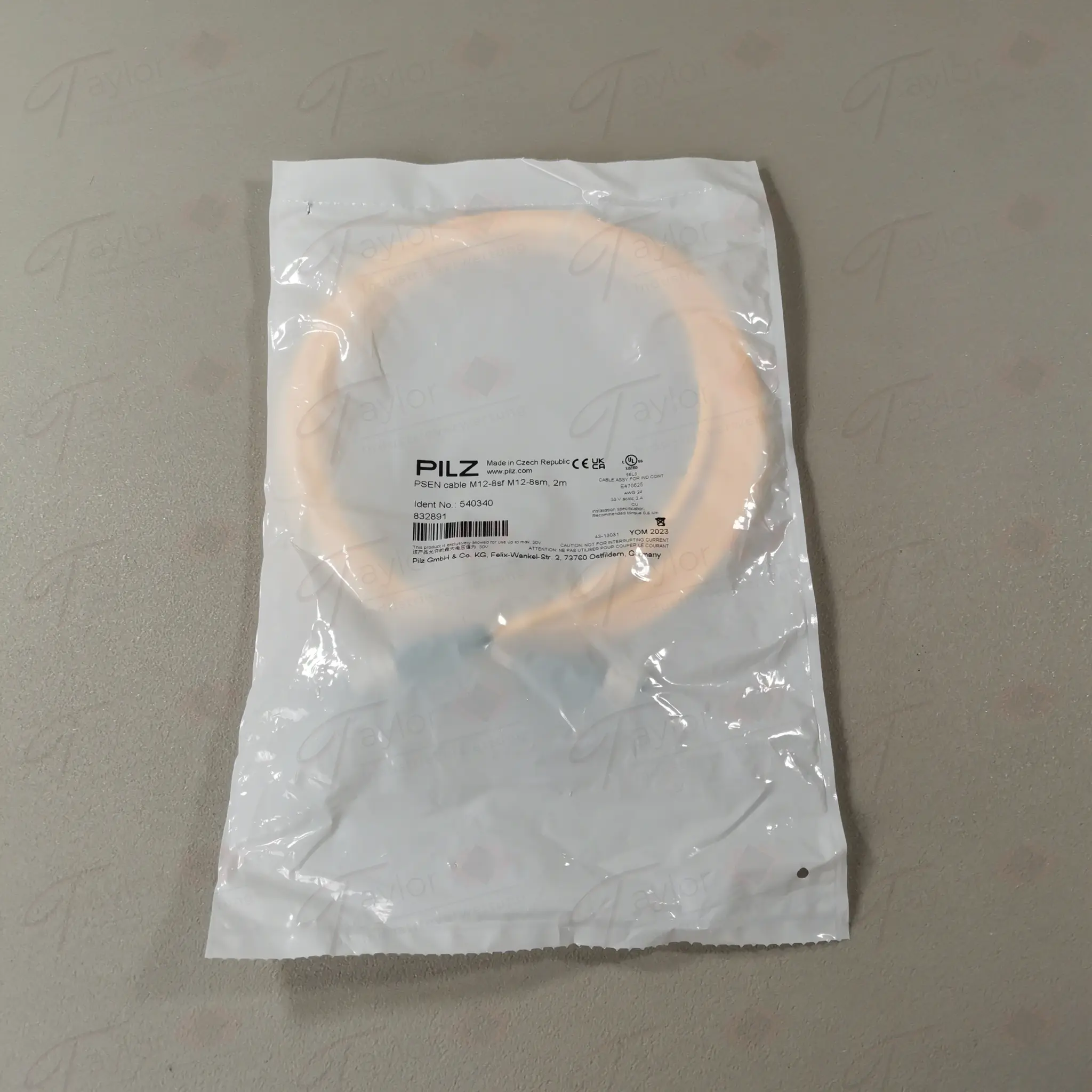 Produktfoto 1 von Pilz 540340 PSEN cable M12-8sf M12-8sm NEU