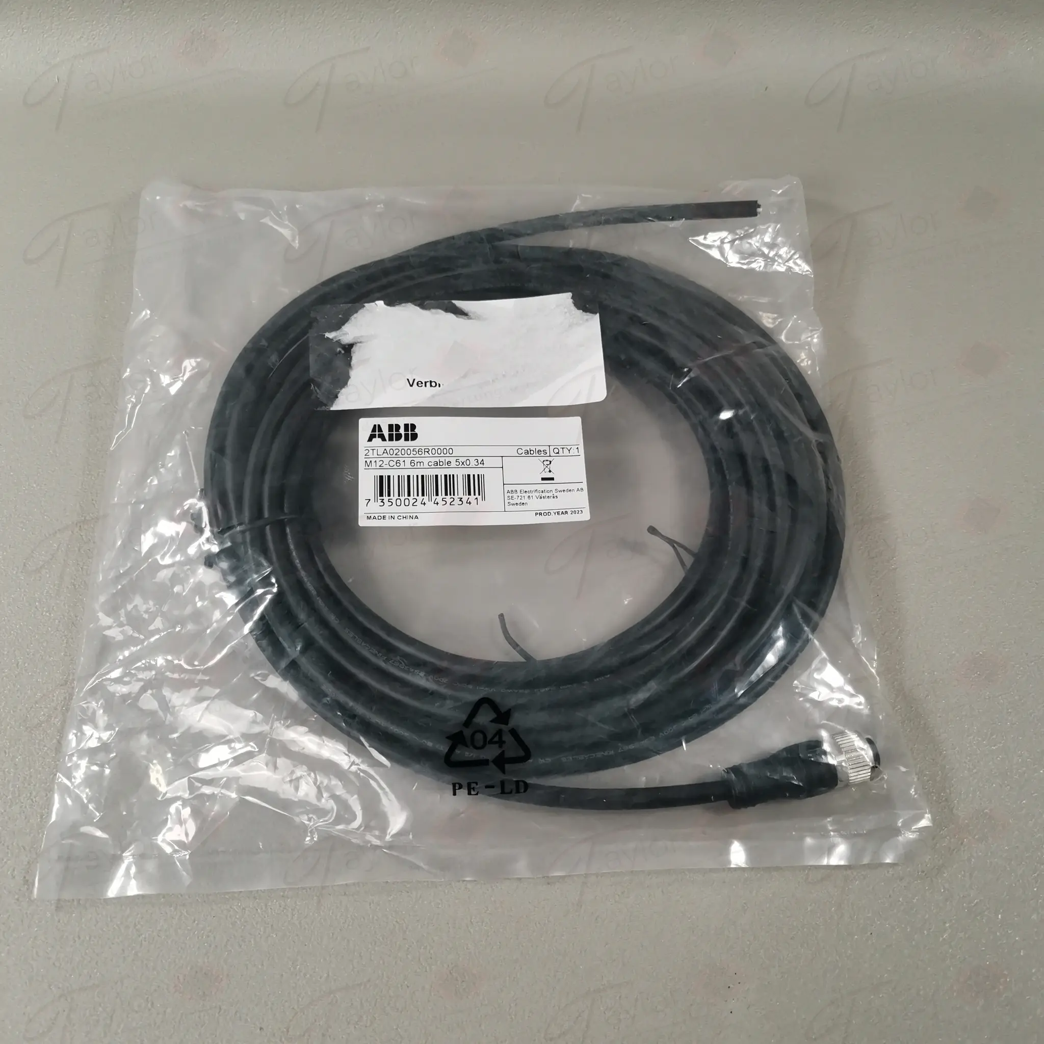Produktfoto 1 von ABB 2TLA020056R0000 M12-C61 6m 5x0,34 NEU OVP