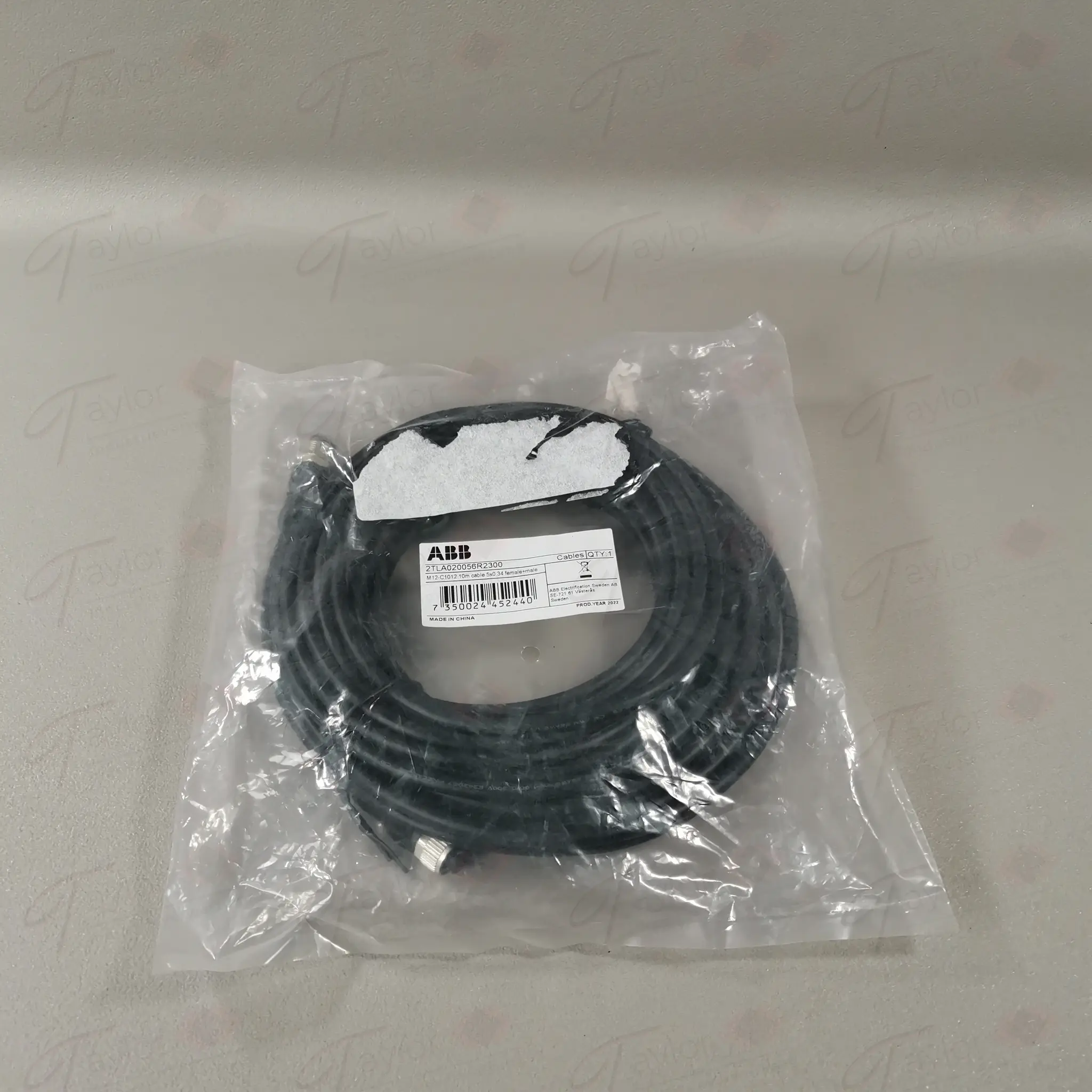 Produktfoto 1 von ABB 2TLA020056R2300 M12-C1012 10m cable 5x0,34 NEU OVP