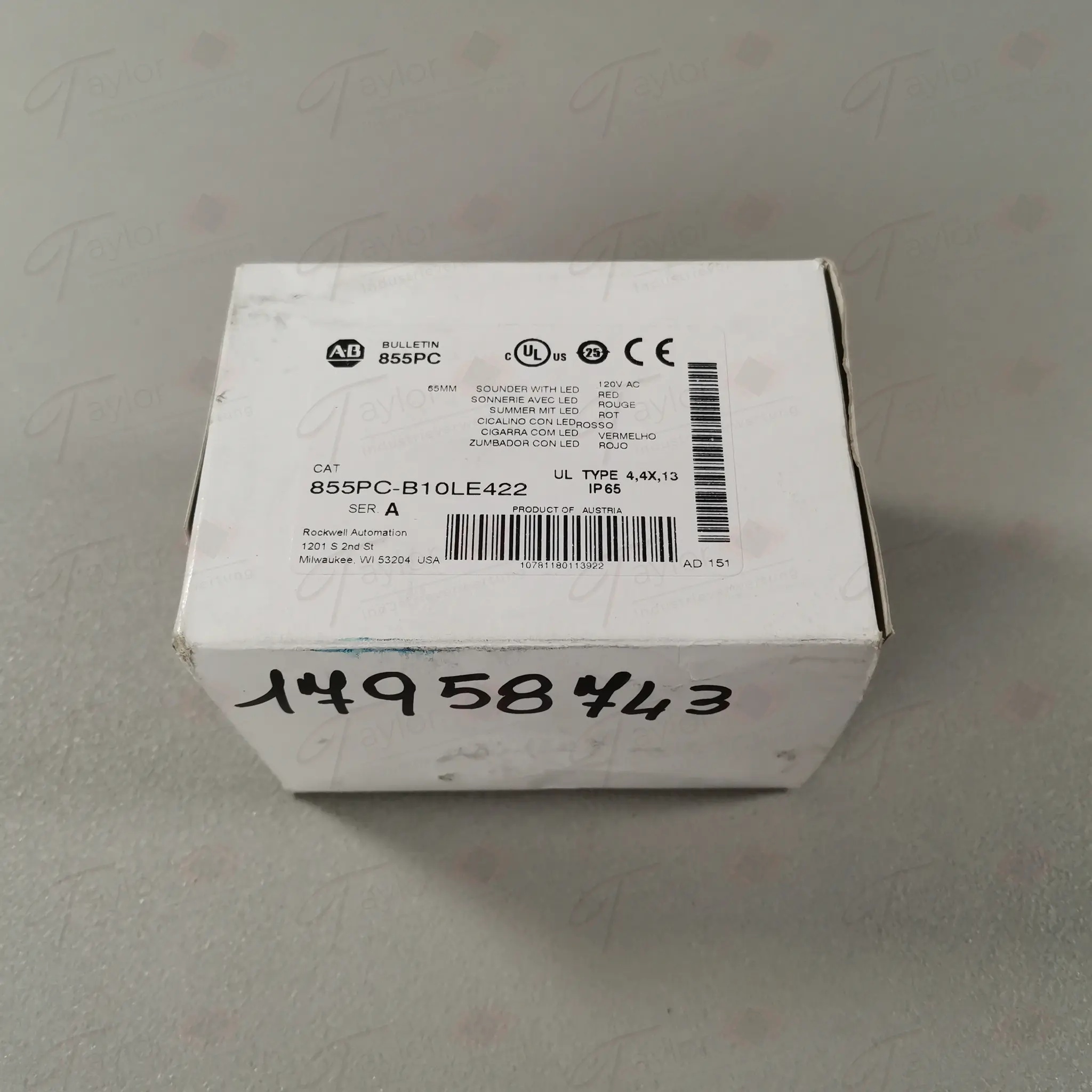 Produktfoto 1 von Allen Bradley 855PC-B10LE422 NEU OVP