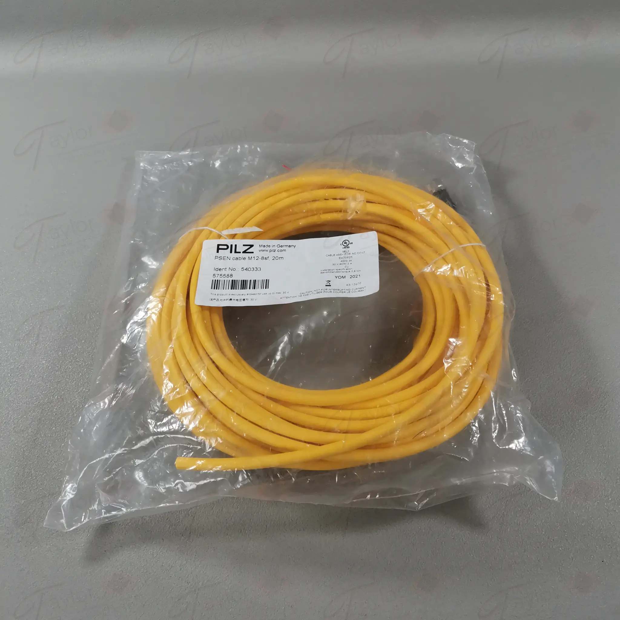 Produktfoto 1 von Pilz 540333 PSEN cable M12-8sf, 20m NEU OVP
