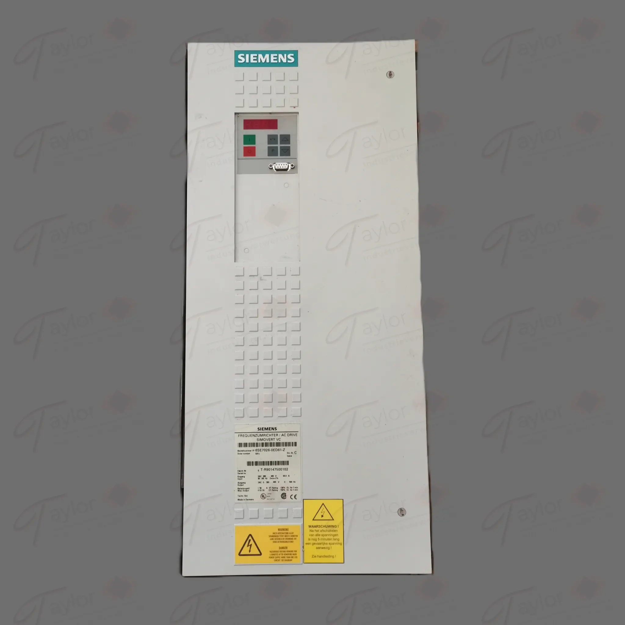 Produktfoto 1 von Siemens 6SE7026-0ED61-Z G91+ + 6SE7090-0XX84-0AB0 Deckel Scharnier gebrochen