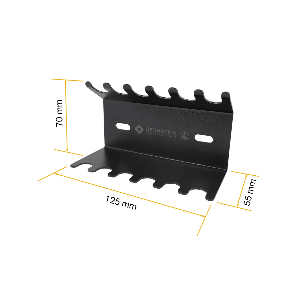 Produktfoto 1 von ESD Werkzeughalter STOREY schwarz (ohne Werkzeuge)