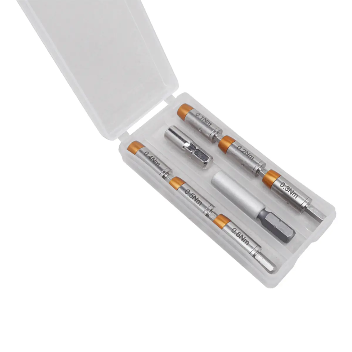 Produktfoto 1 von Drehmoment-Adapter Satz 8-tlg 0.1-0.6Nm (+2 Bit Adapter)
