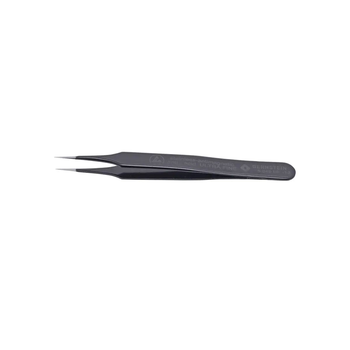 Produktfoto 1 von ESD SMD Pinzette ULTRA FINE 110mm Form 4 Edelstahl, sehr spitz, ableitfähig