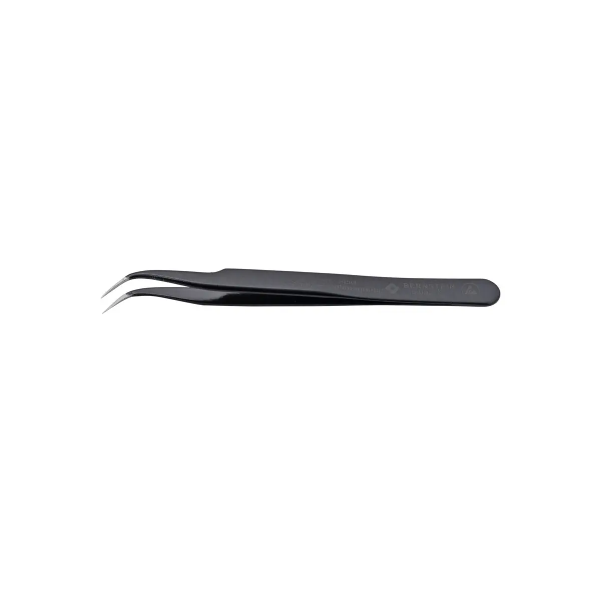 Produktfoto 1 von ESD SMD Pinzette 120mm Form 7a Edelstahl Winkel 40° ableitfähig