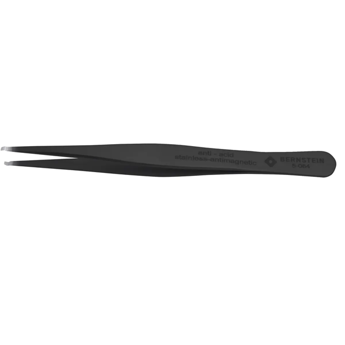 Produktfoto 1 von ESD SMD Pinzette 120mm Form 54 Edelstahl Spitze Ø 0,8x1,5mm ableitfähig