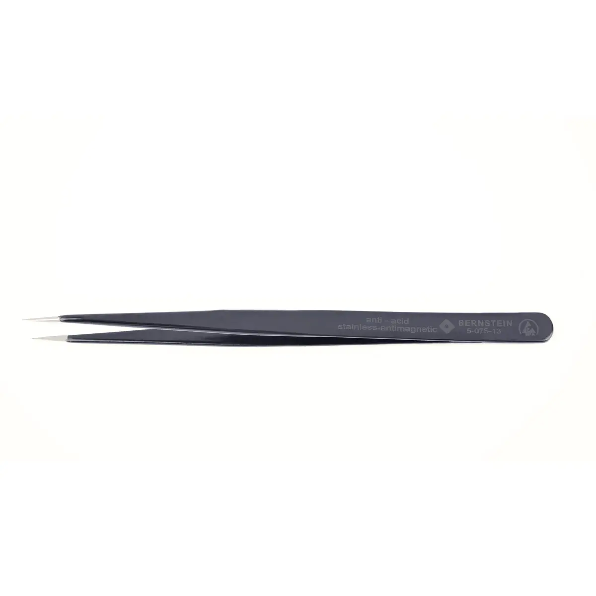 Produktfoto 1 von ESD SMD Pinzette 140mm Form BB Edelstahl, ableitfähig